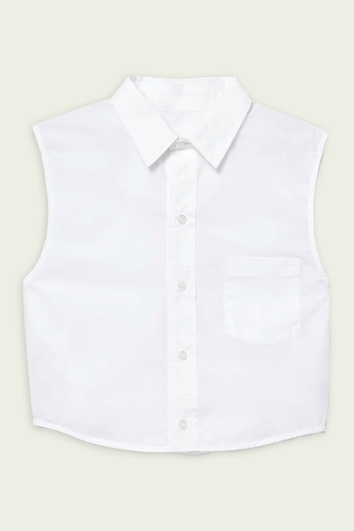 Anders Sleeveless Crop in White - shop - olivia.com