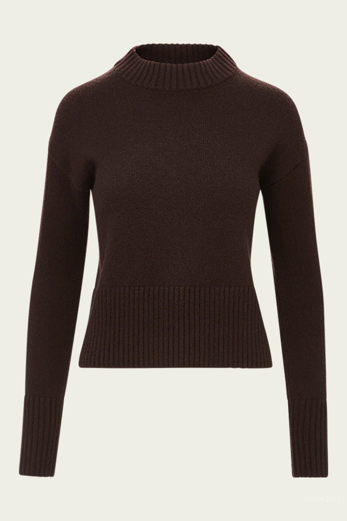 Andi Sweater in Dark Chocolate - shop - olivia.com