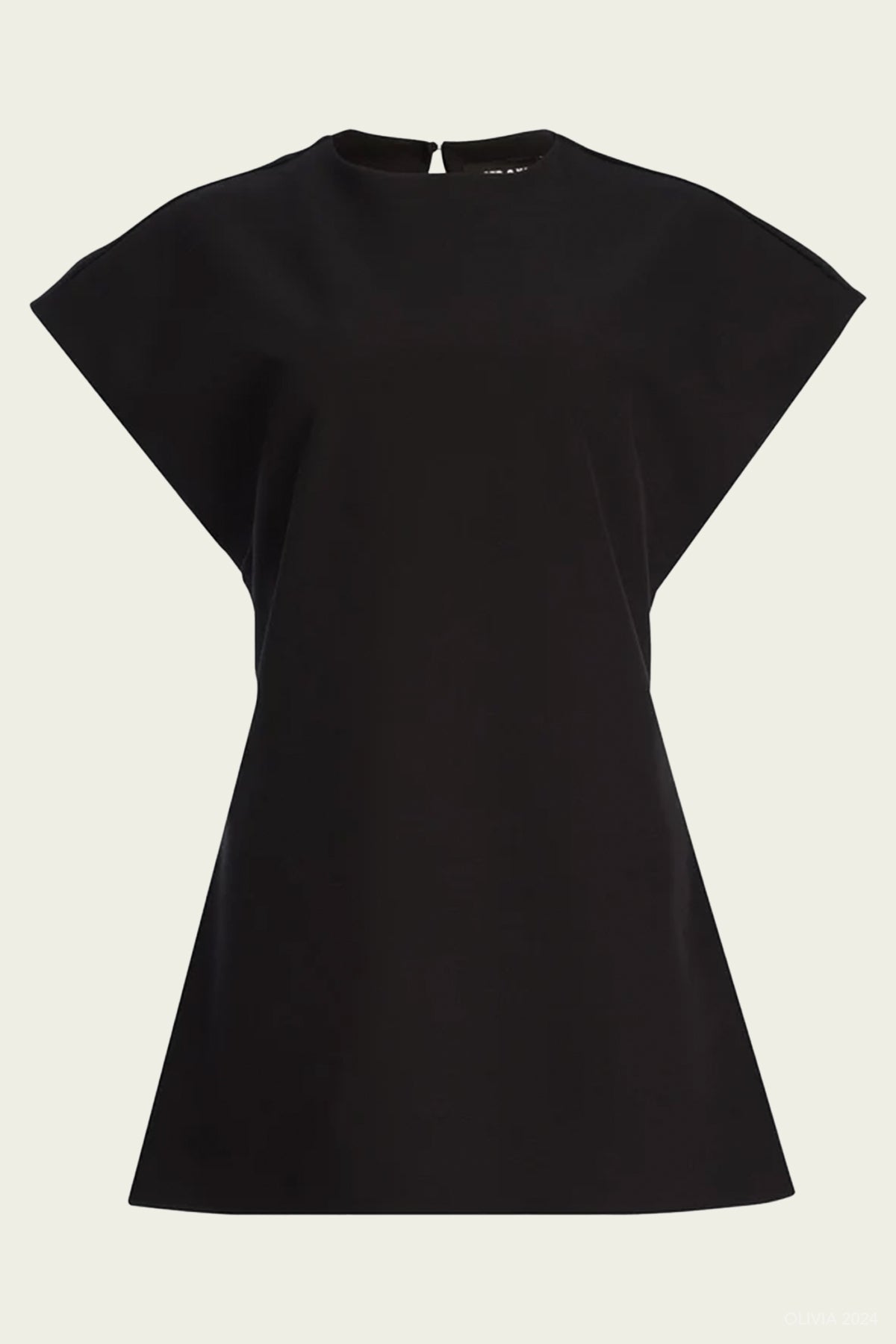 Anna Crepe Mini Dress in Black - shop - olivia.com