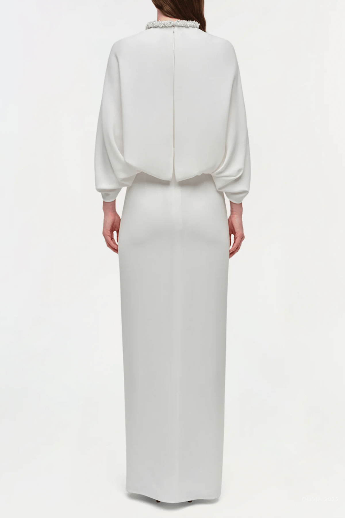 Annette Cape Gown in Ivory Multi - shop - olivia.com