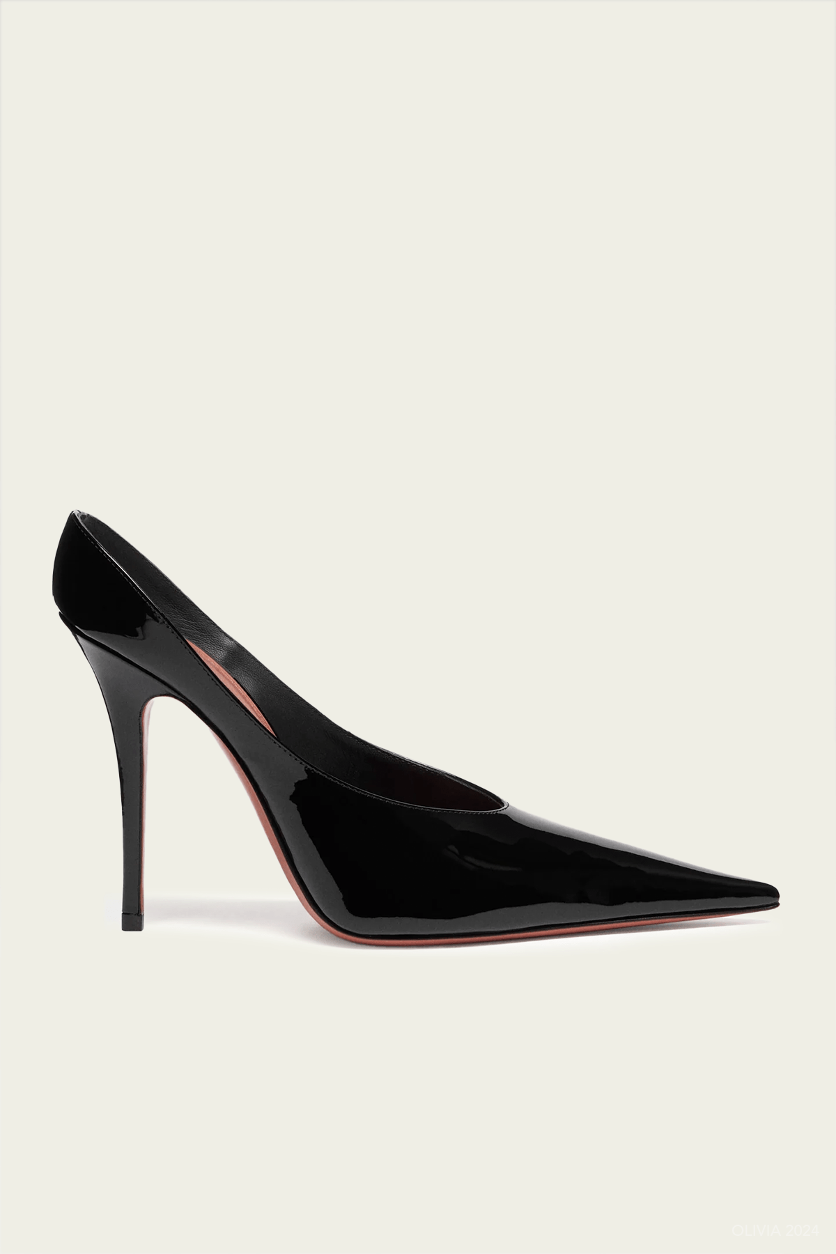 Anok Mule 105 in Patent Black - shop - olivia.com