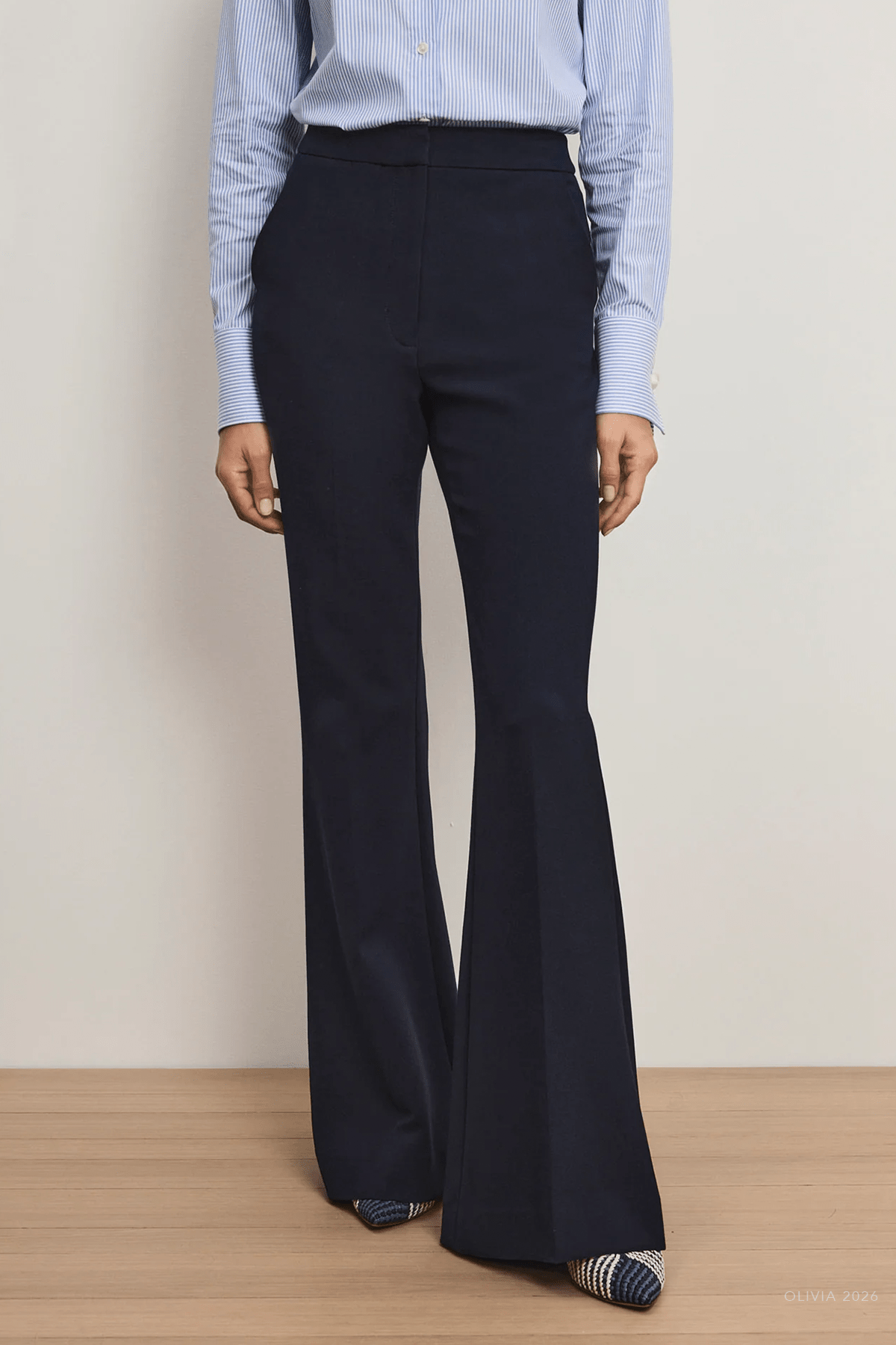 Arden Flared Pant in Navy - shop - olivia.com