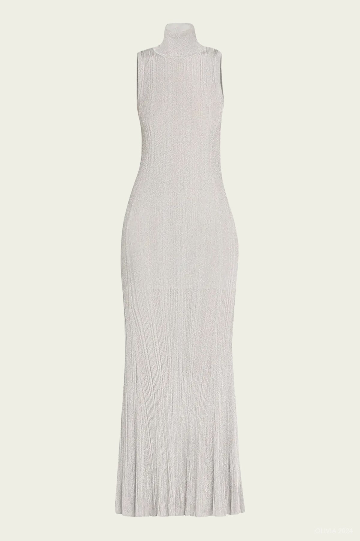 Arden Metallic Knit Maxi Dress in Mercury - shop - olivia.com