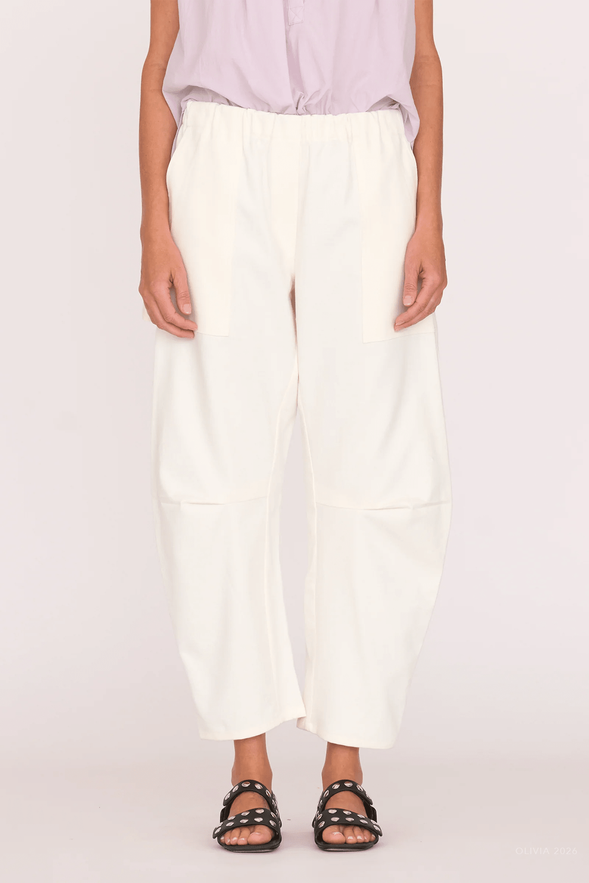 Argo Painter Pant in Cream - shop-olivia.com