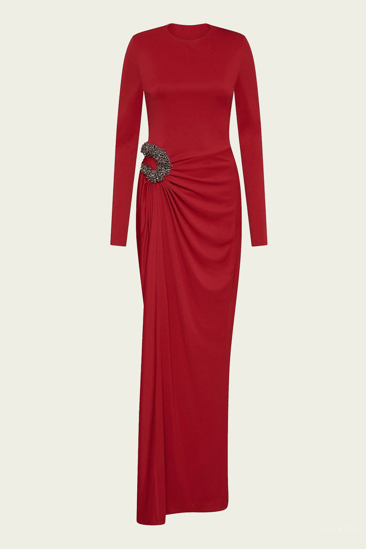 Aspen Gown in Red - shop-olivia.com
