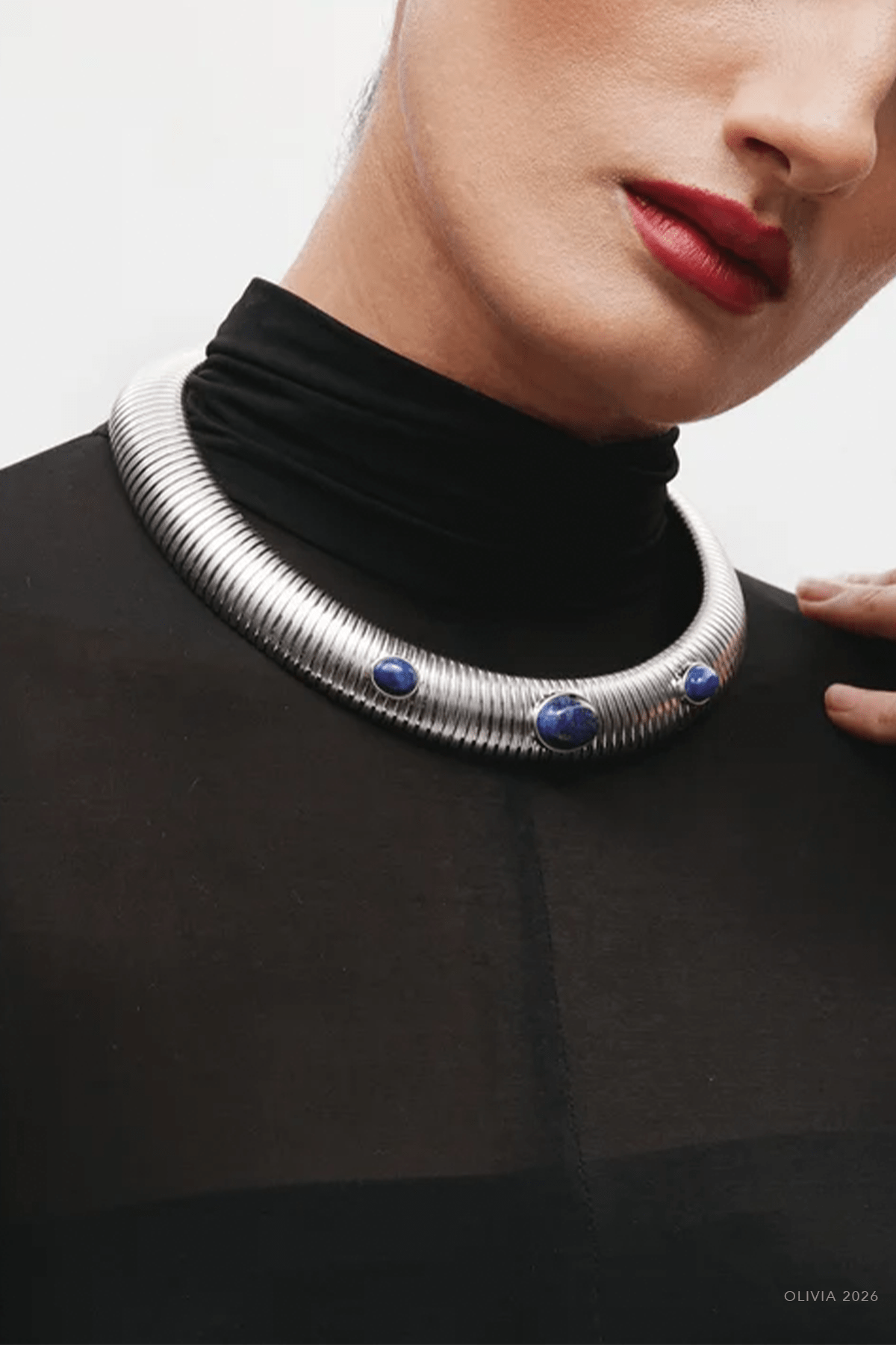 Astra Necklace in Silver - shop-olivia.com