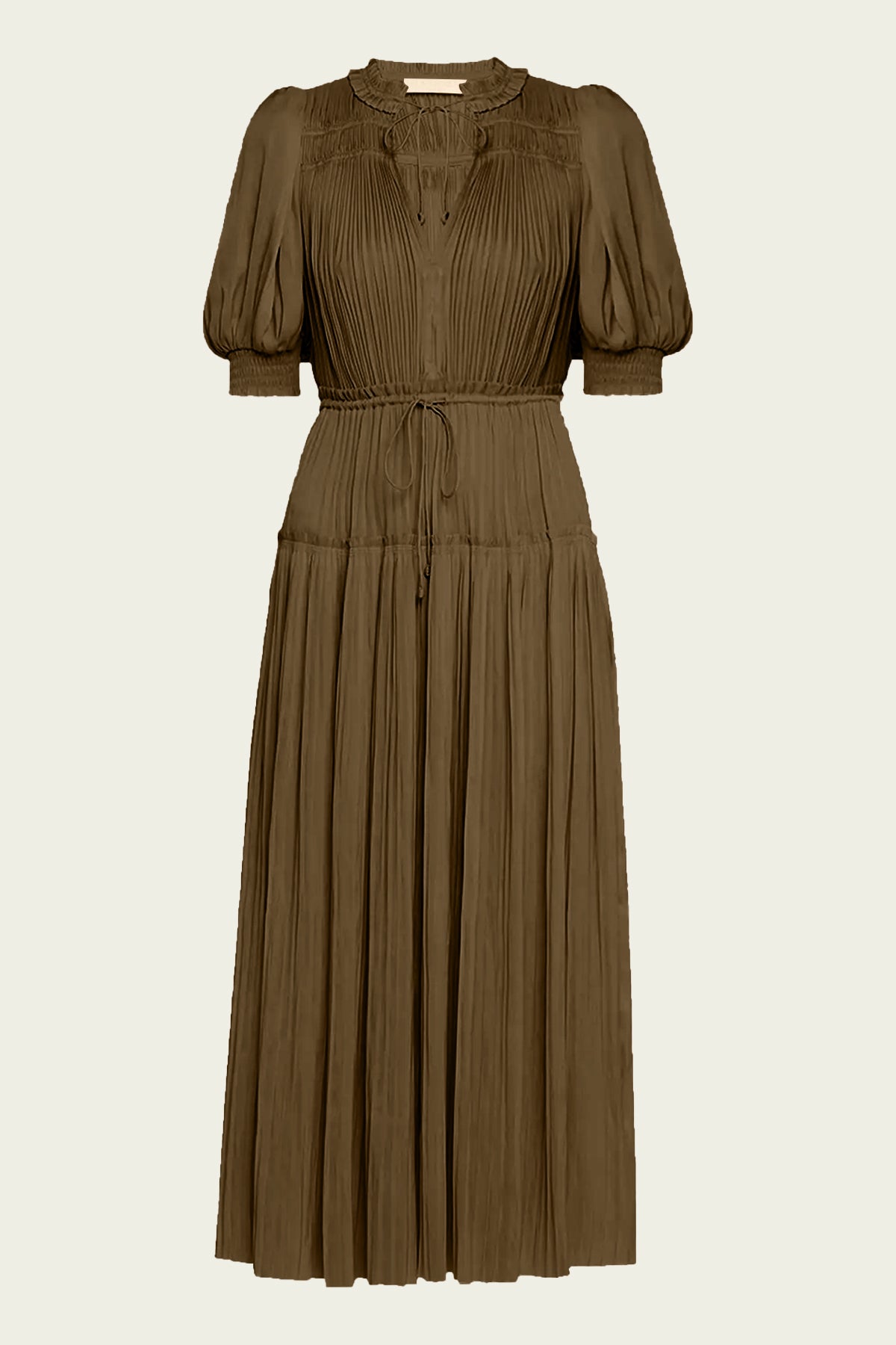 Astrid Midi Dress in Olive - shop-olivia.com