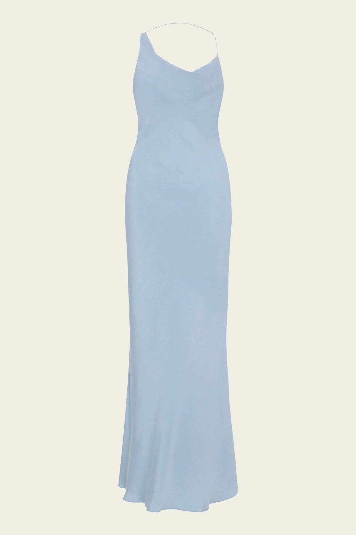 Asymm Drape Dress in Stone Blue - shop-olivia.com