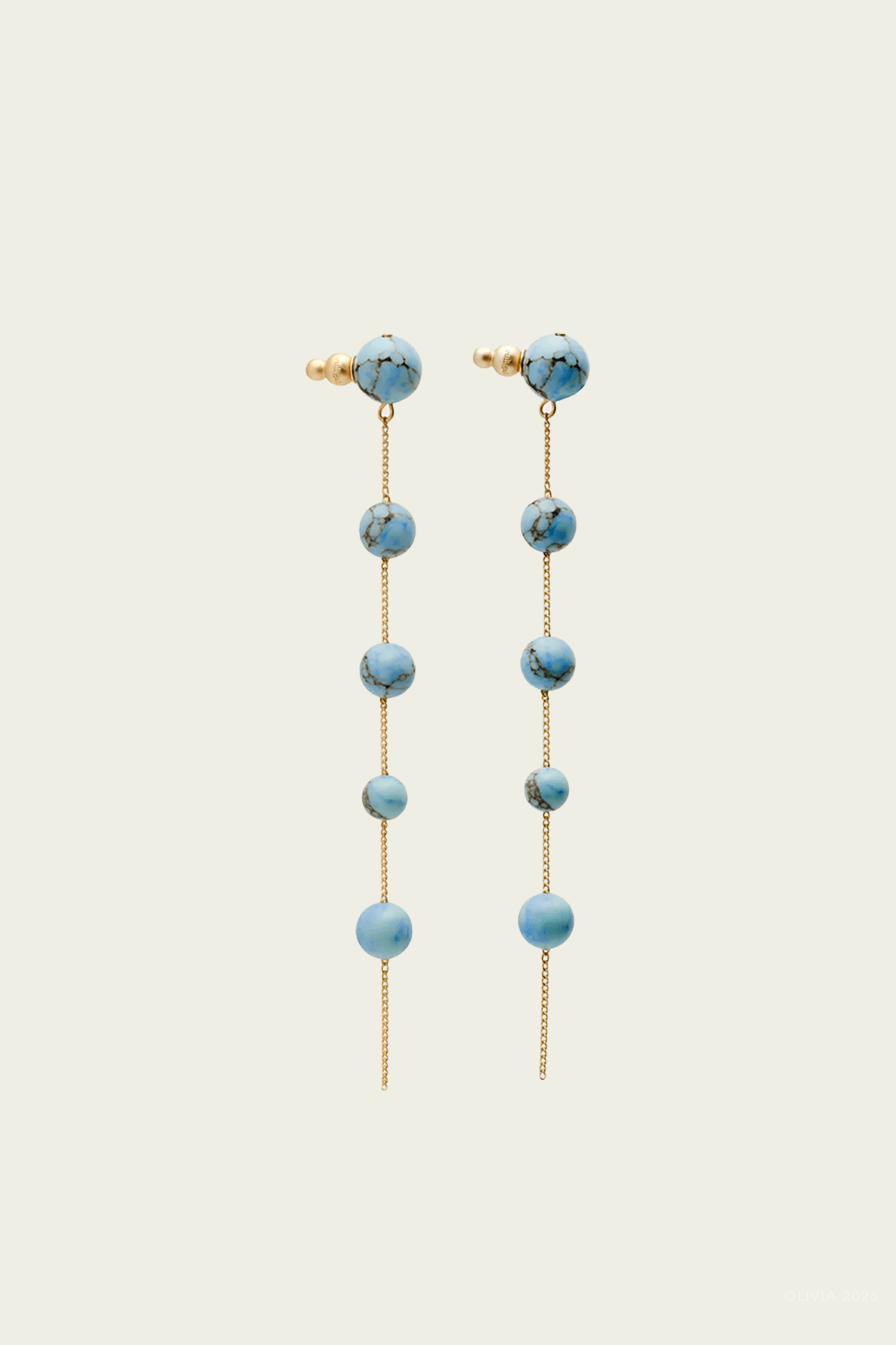 Atum Earrings in Ibiza Turquoise - shop - olivia.com