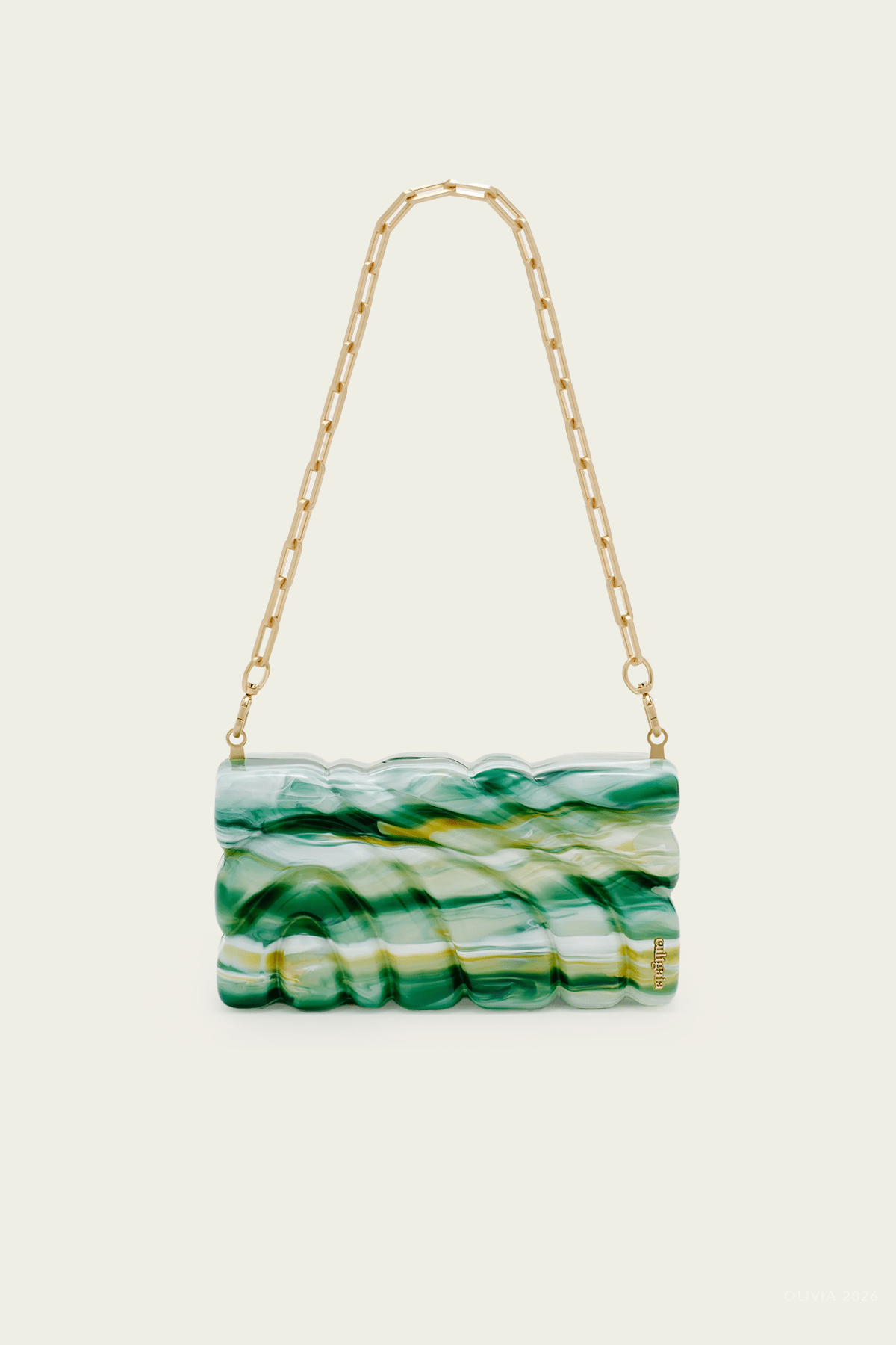 Aura Clutch in Sage - shop - olivia.com