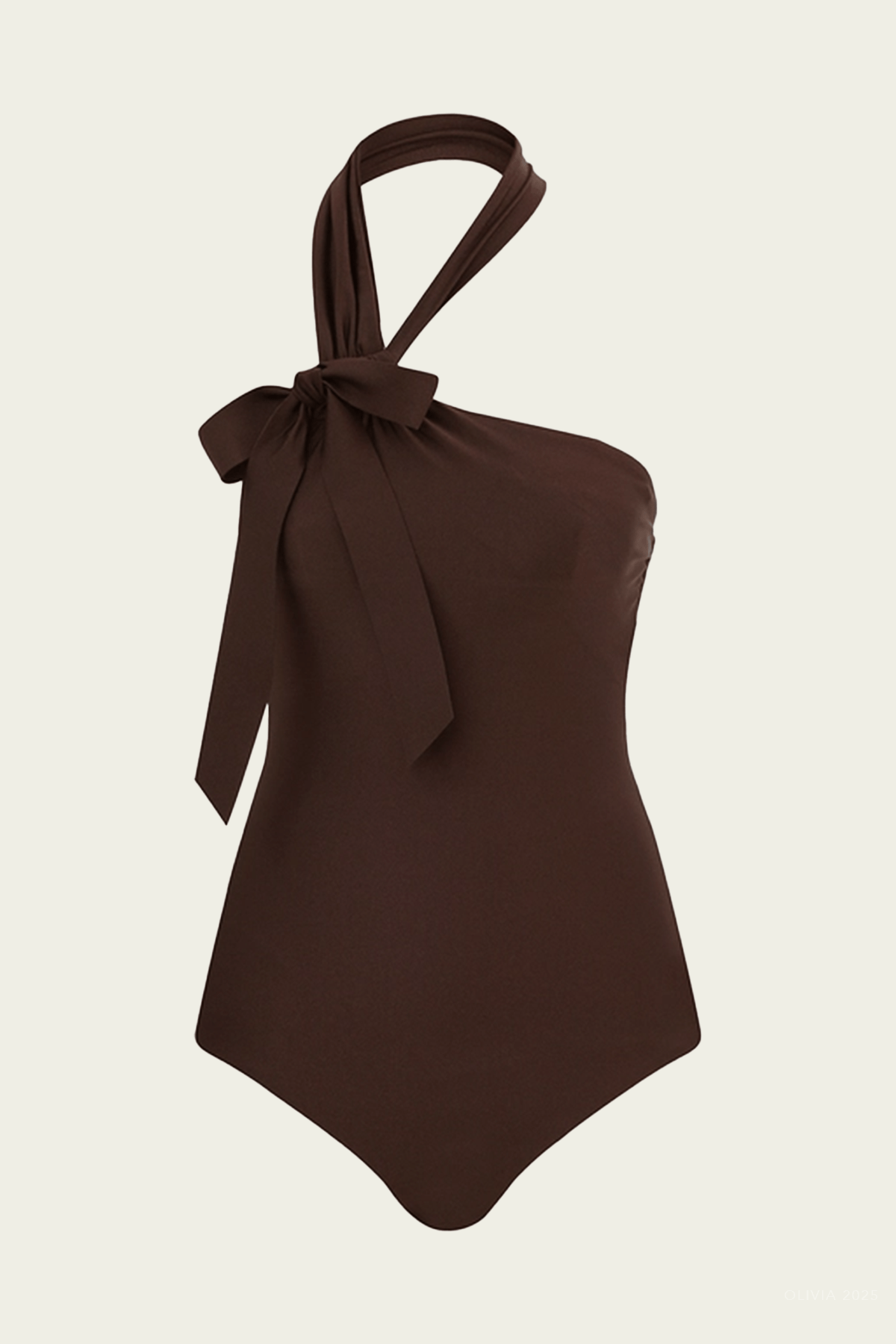 Awake Tie Neck One - Piece Swimsuit in Sepia - shop - olivia.com
