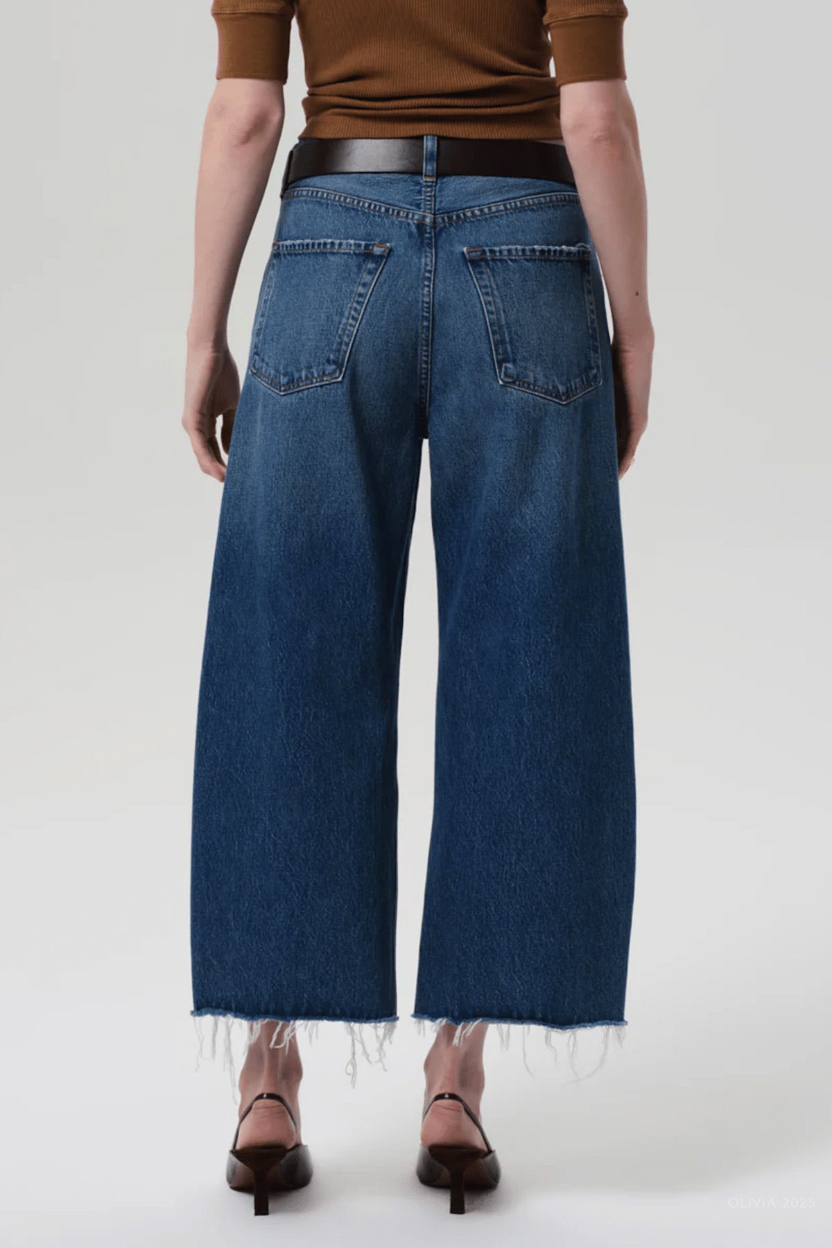 Ayla Raw Hem Crop In Chaya - shop - olivia.com