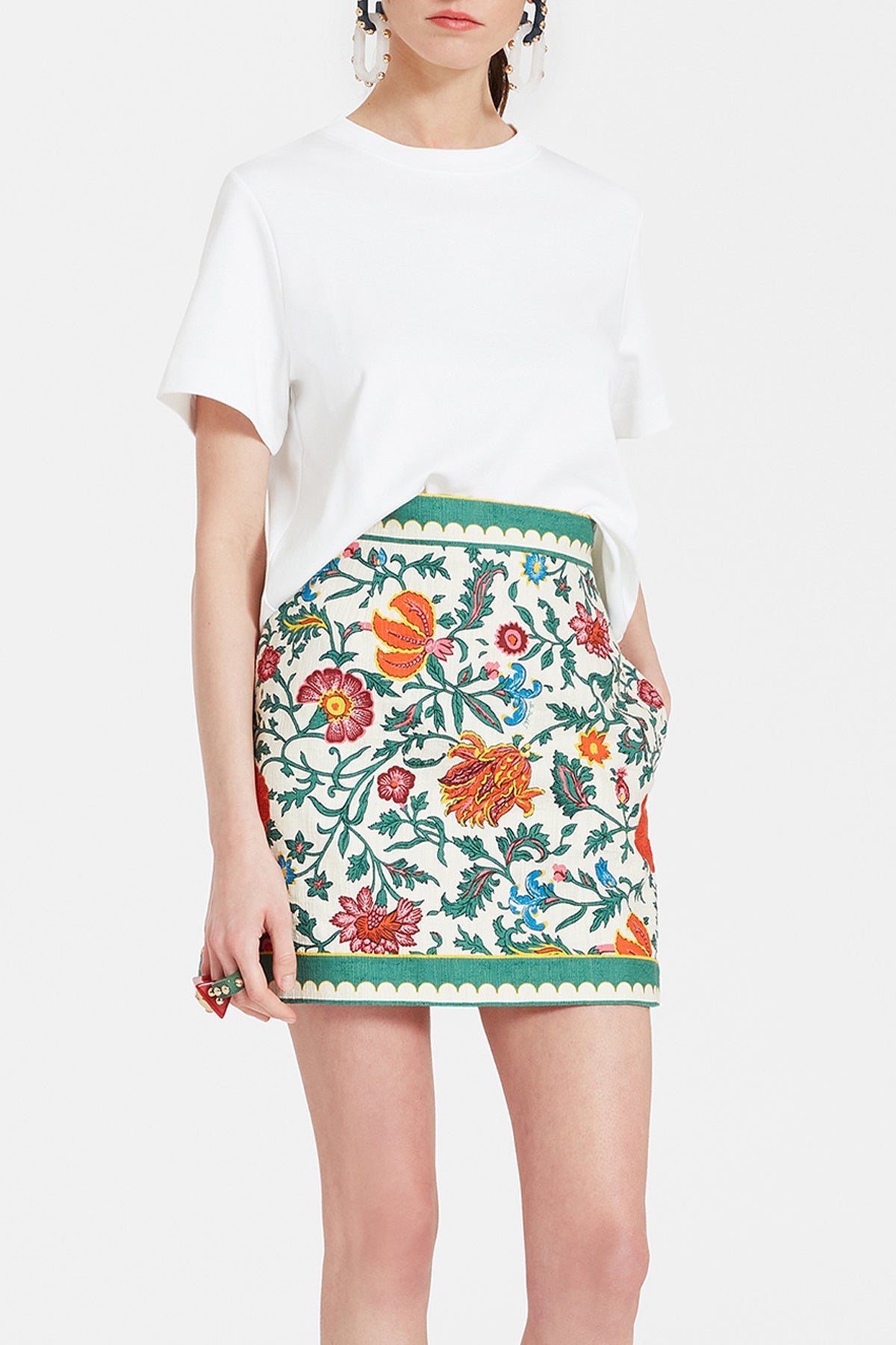 Baia Mini Skirt in Dragonflower Mini Multicolor - shop - olivia.com