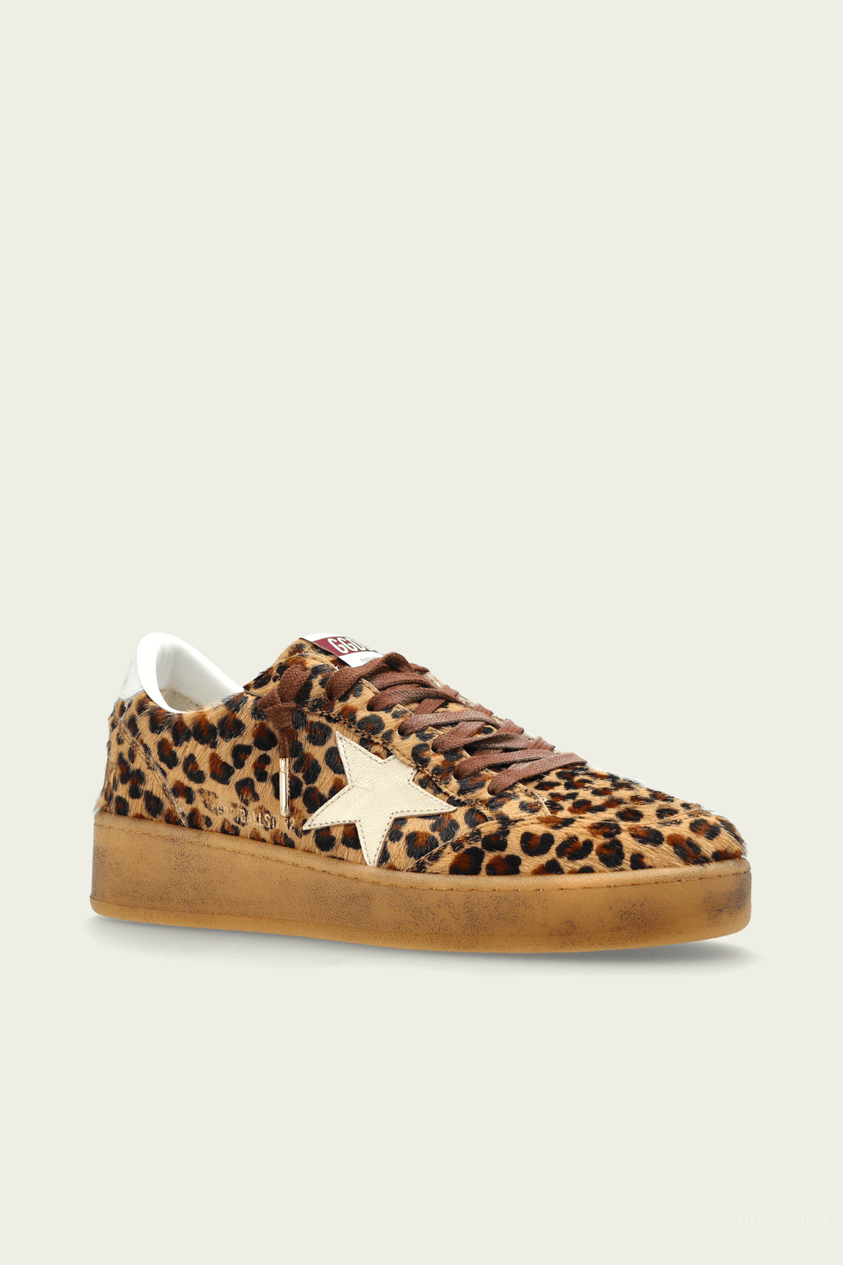 Ball - Star 2 Leopard Horsy Leather Sneaker - shop - olivia.com