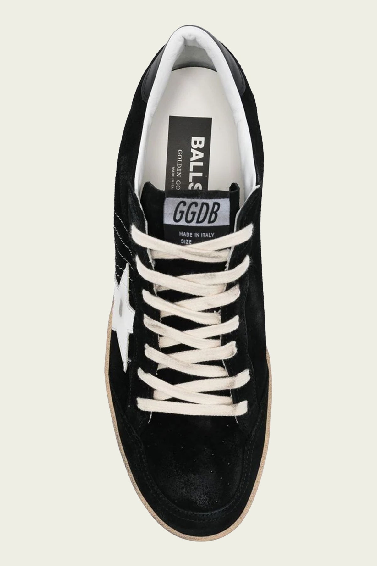 Ball - Star Black Suede Leather Men Sneaker - shop - olivia.com