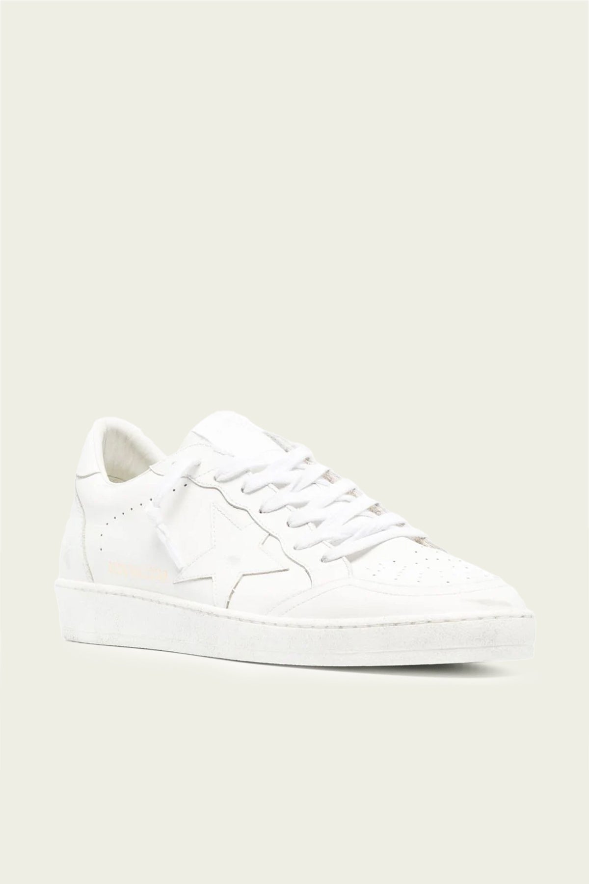 Ball-Star Optic White Leather Men Sneaker