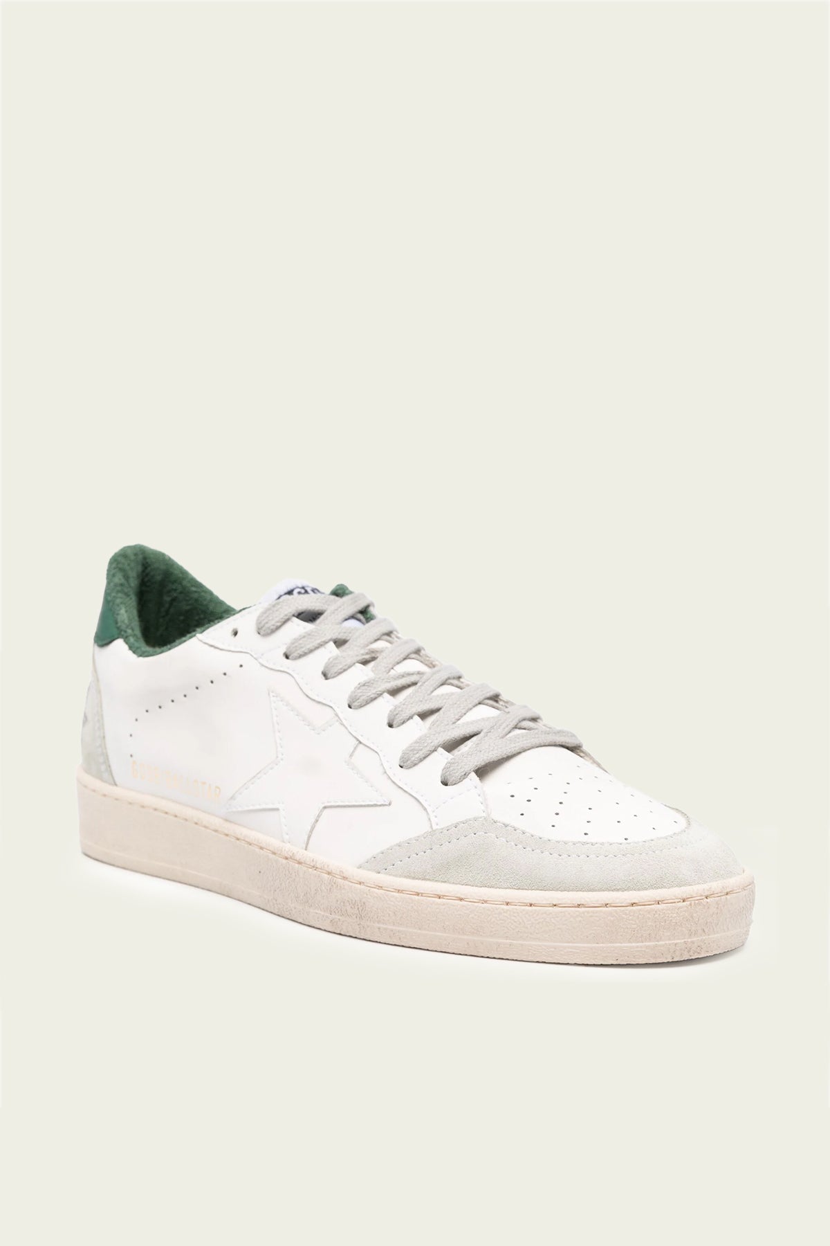 Ball - Star White Green Leather Men Sneaker - shop - olivia.com