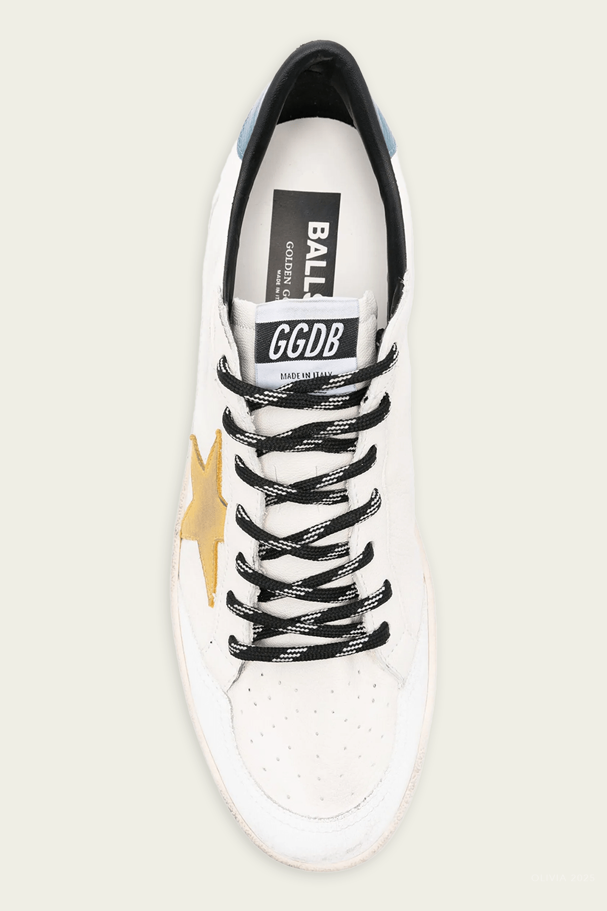 Ball - Star White Honey Leather Men Sneaker - shop - olivia.com