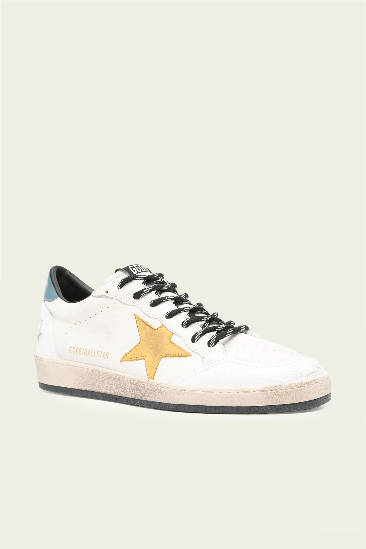Ball - Star White Honey Leather Men Sneaker - shop - olivia.com