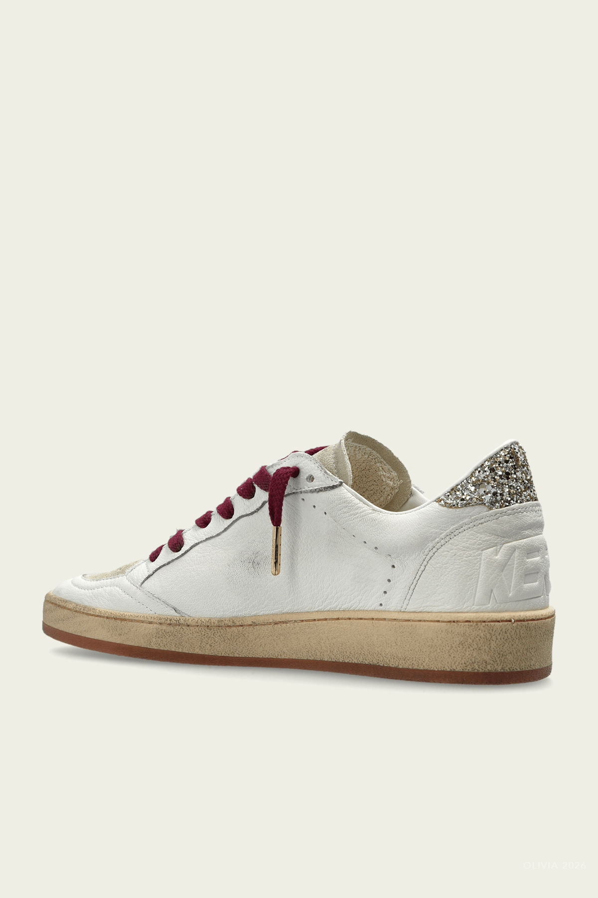 Ball - Star White Horsy Star Leather Sneaker - shop - olivia.com