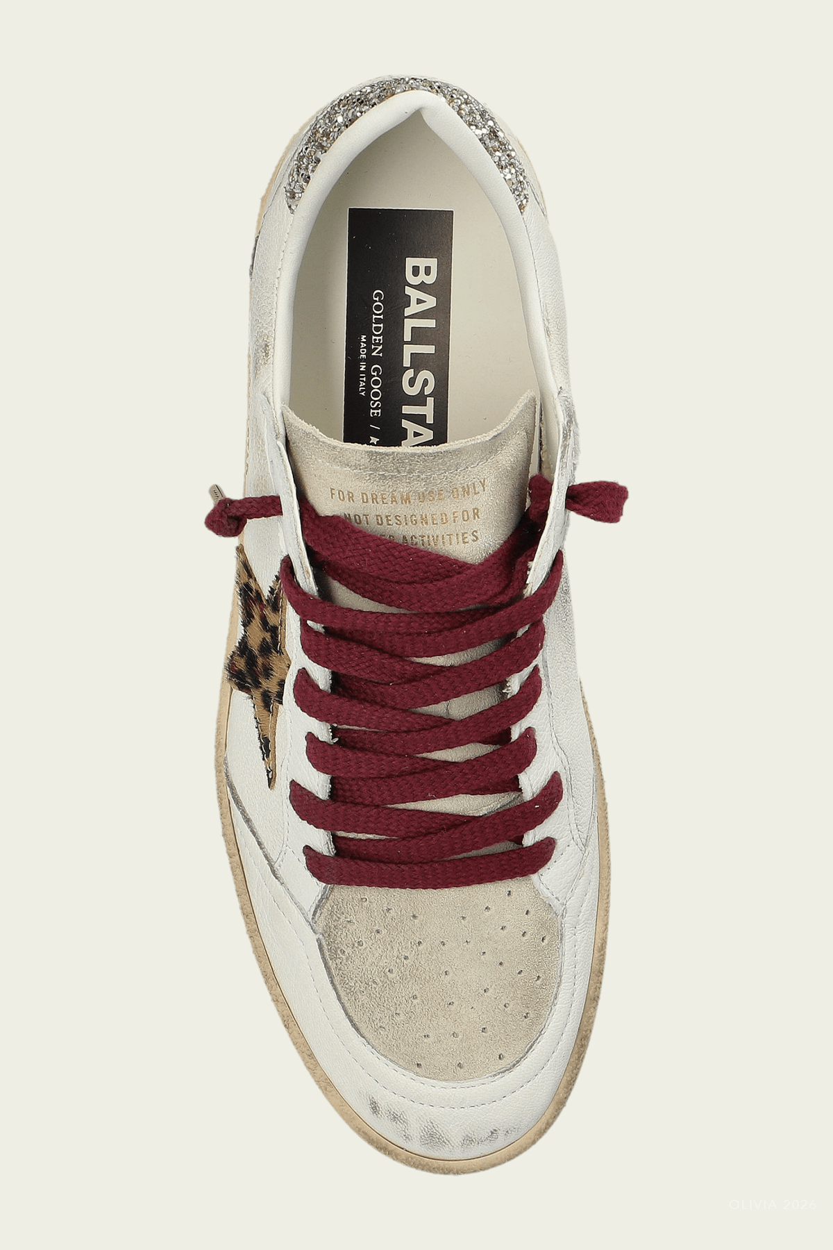 Ball - Star White Horsy Star Leather Sneaker - shop - olivia.com