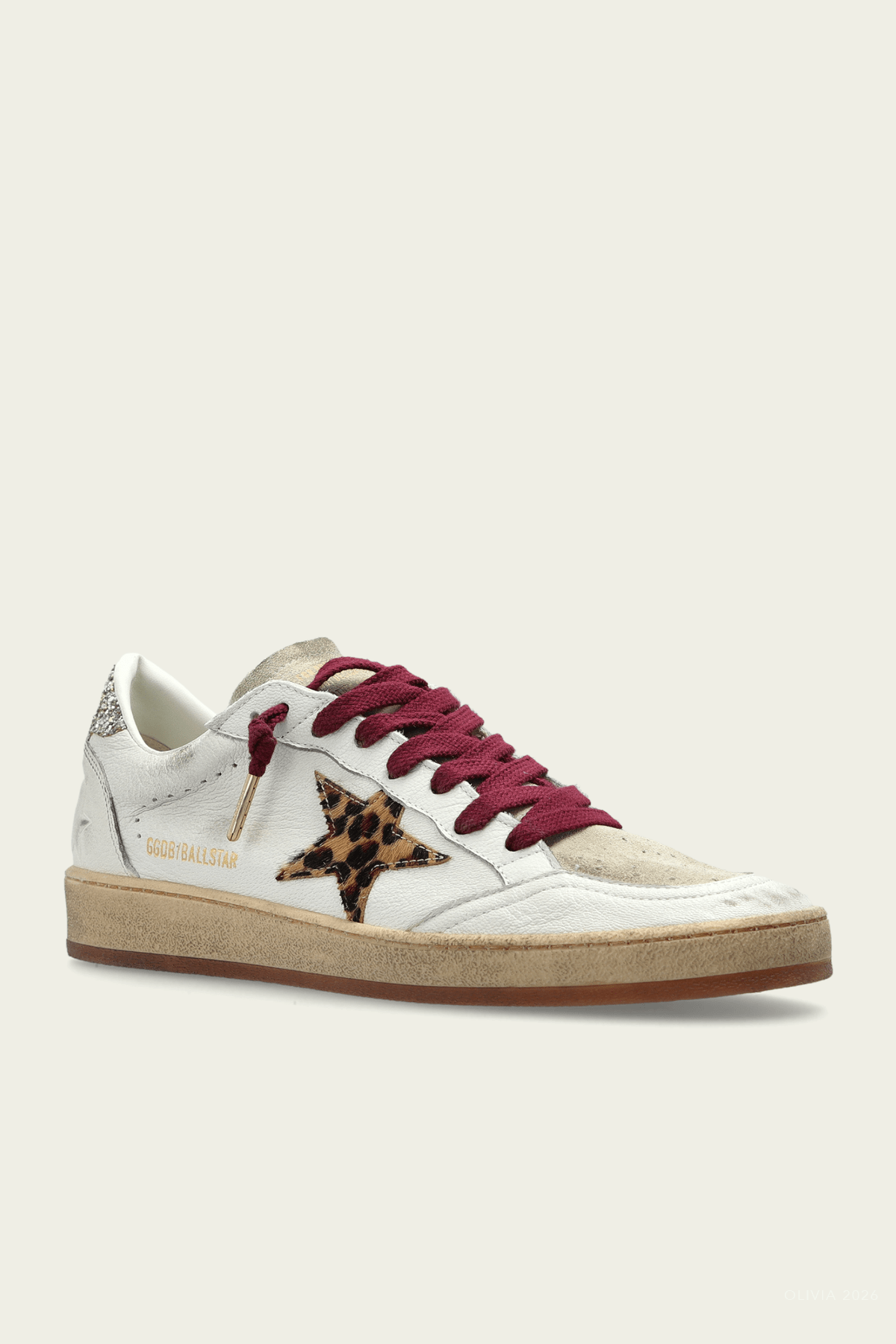 Ball - Star White Horsy Star Leather Sneaker - shop - olivia.com