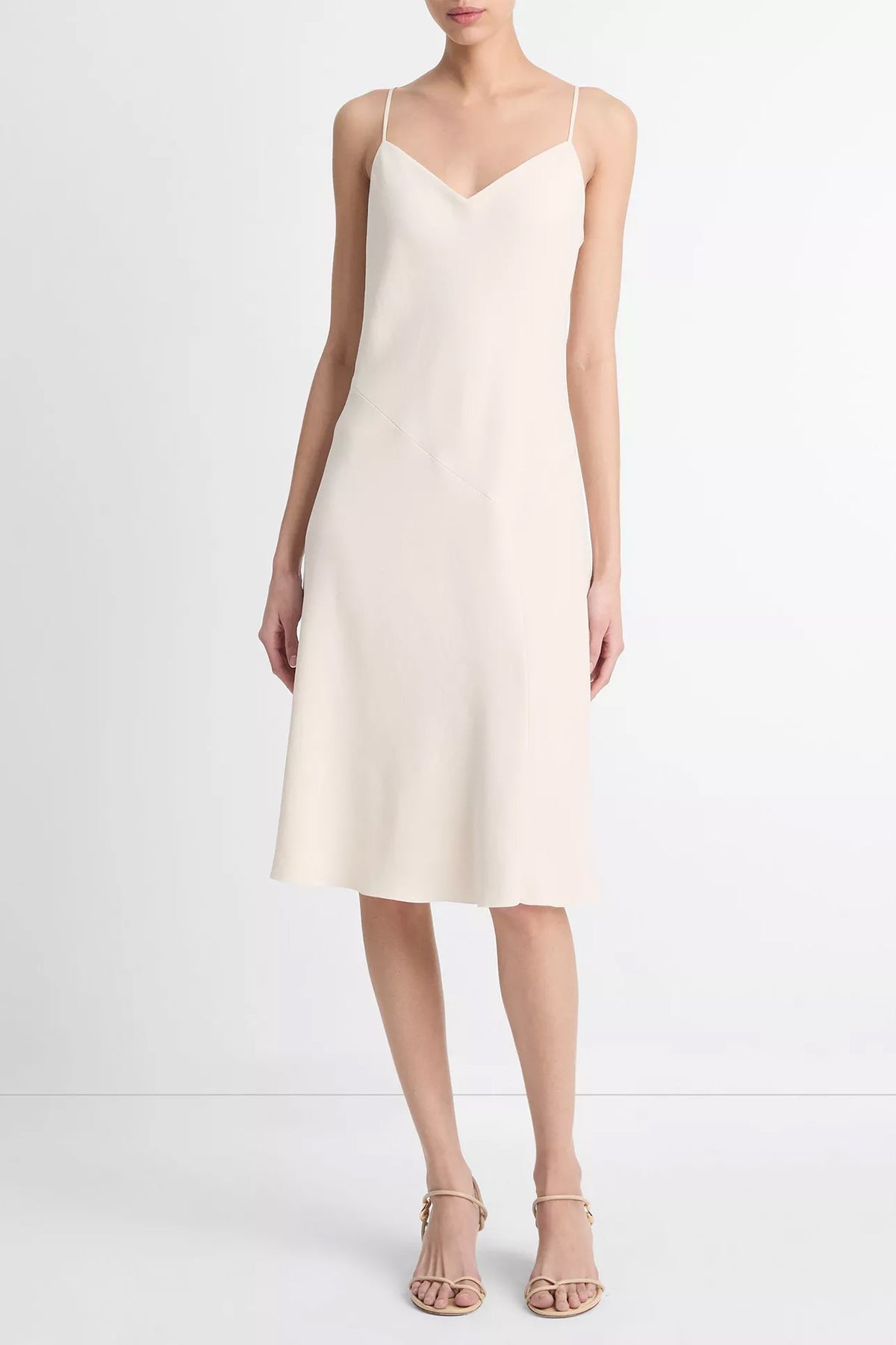 Ballet Slip Dress in Flaxen - shop-olivia.com