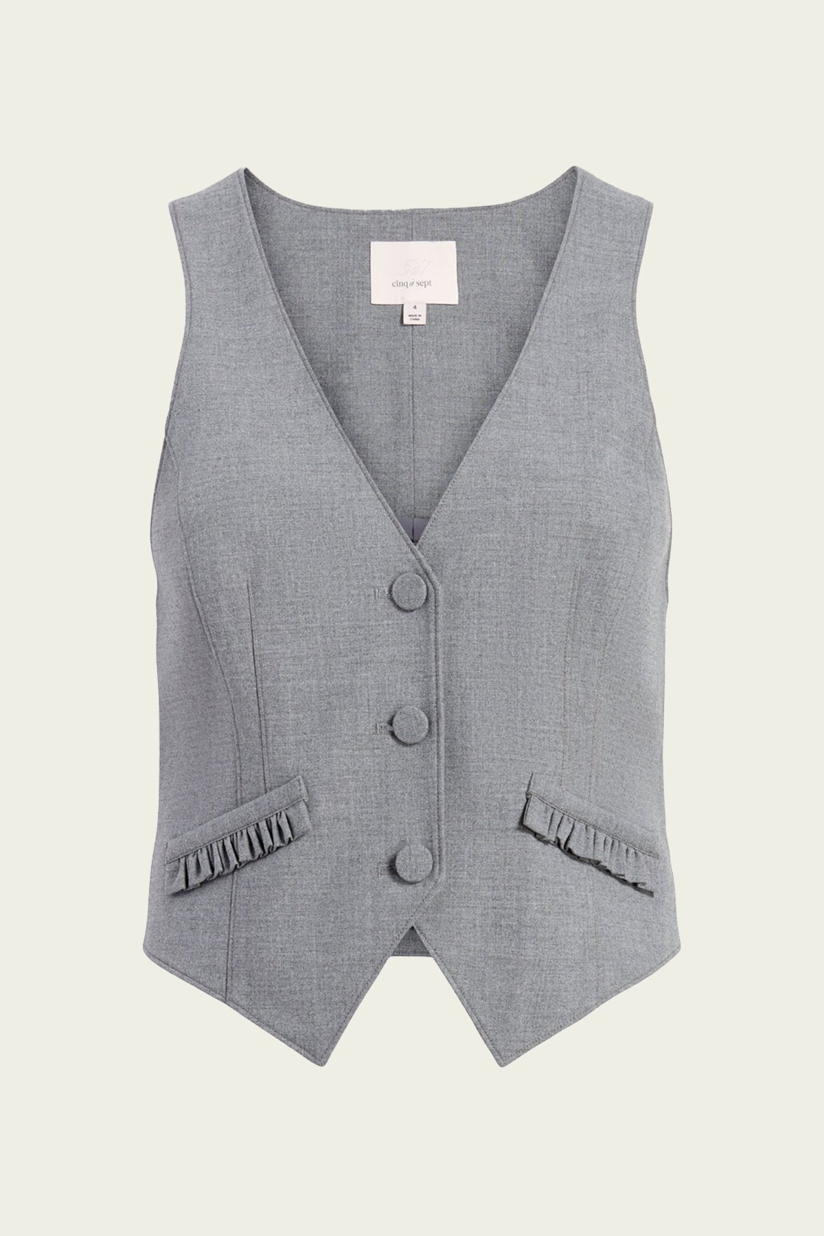 Bane Vest in Steel Grey - shop - olivia.com