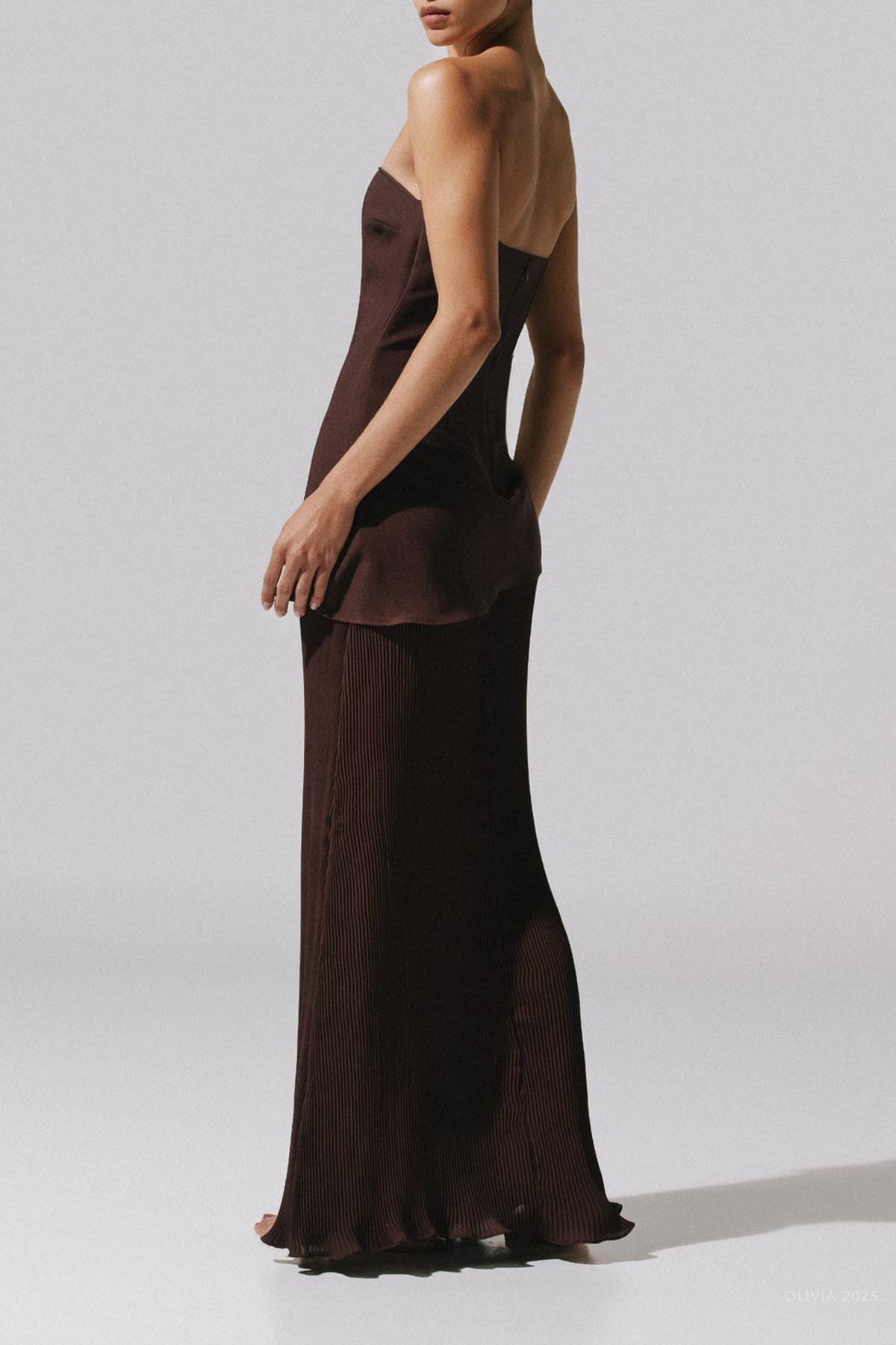 Gaia Maxi Dress in Cocoa