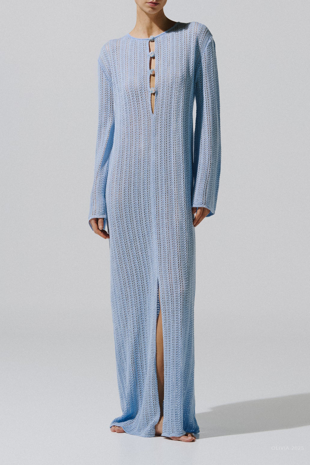 Mamu Maxi Dress in Baby Blue