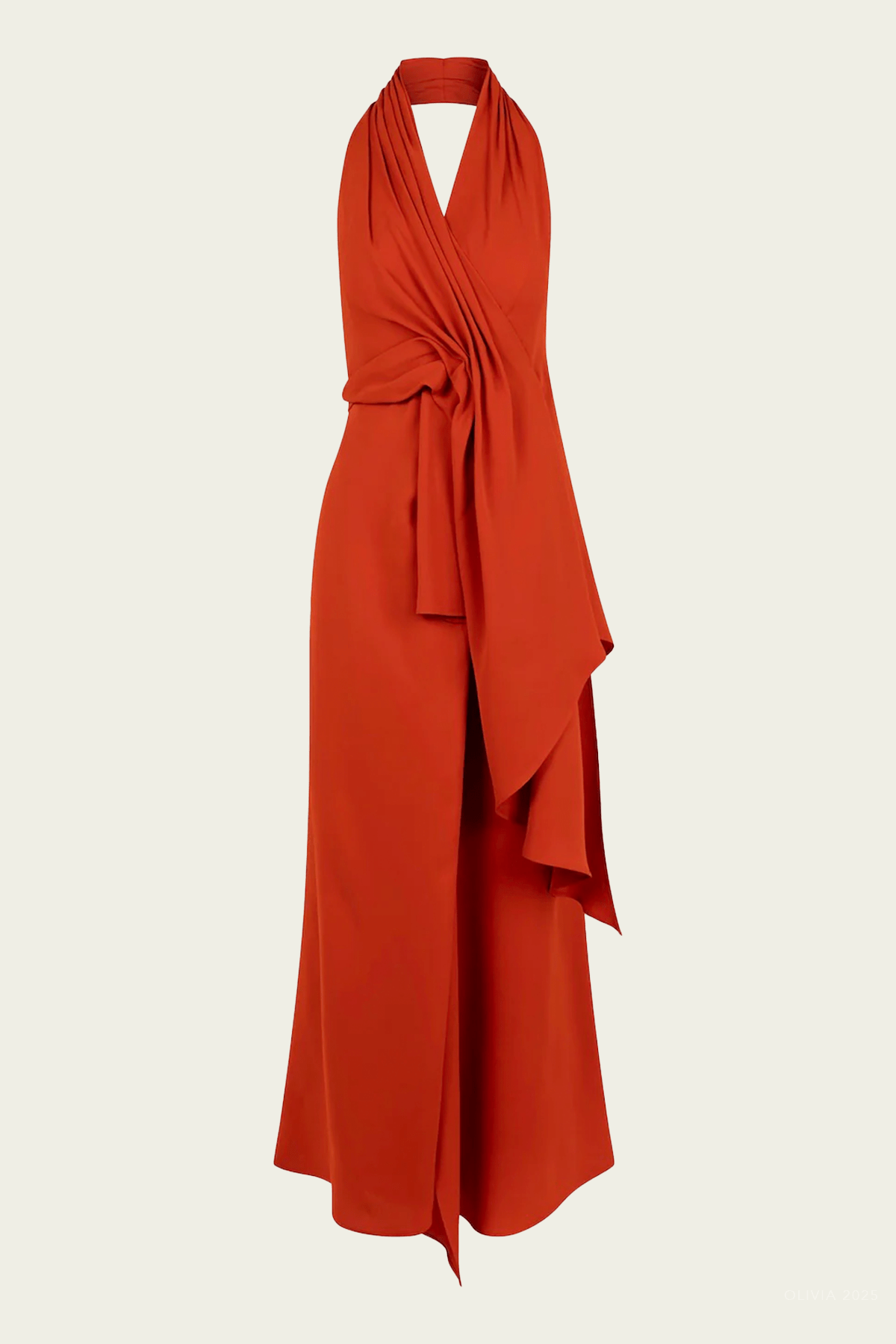 Barbara Dress in Blood Orange - shop - olivia.com
