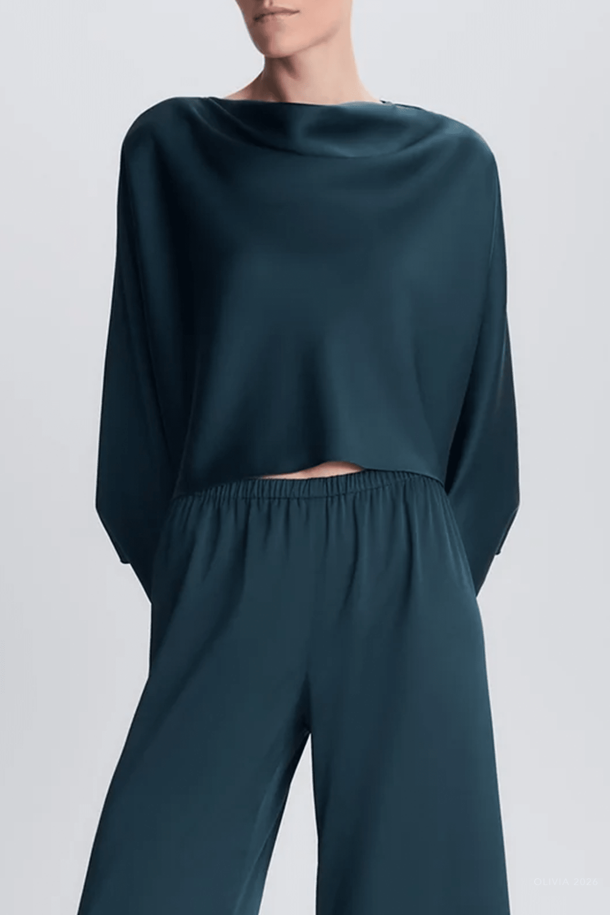 Bearitz Satin Top in Dark Spruce - shop-olivia.com