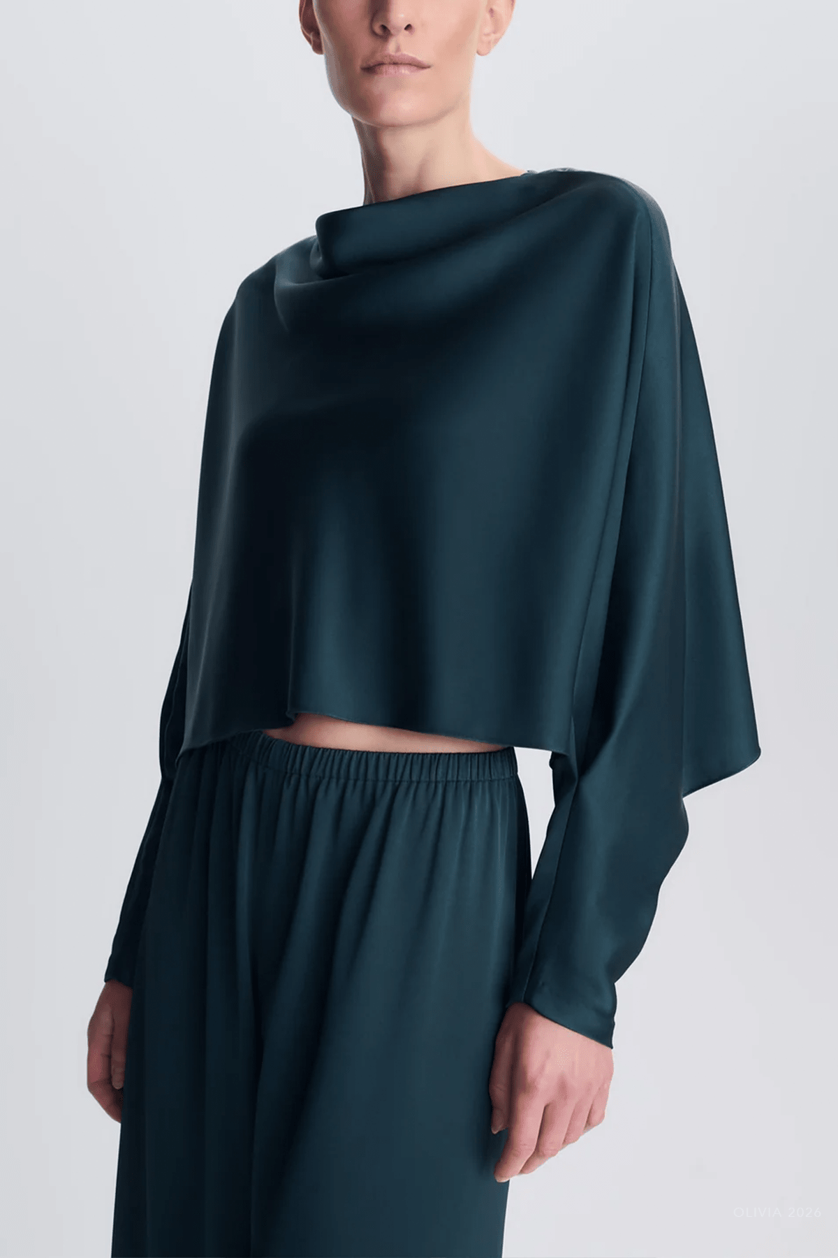 Bearitz Satin Top in Dark Spruce - shop-olivia.com