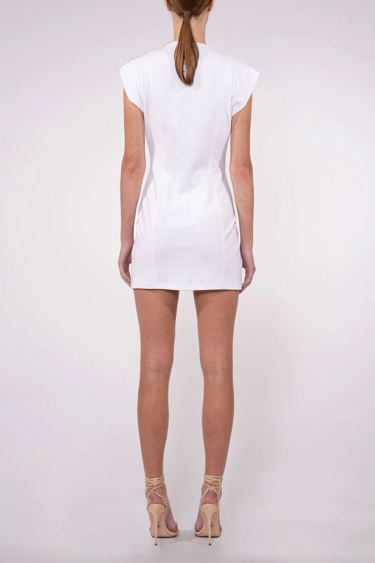 Becca Mini Dress in White - shop-olivia.com