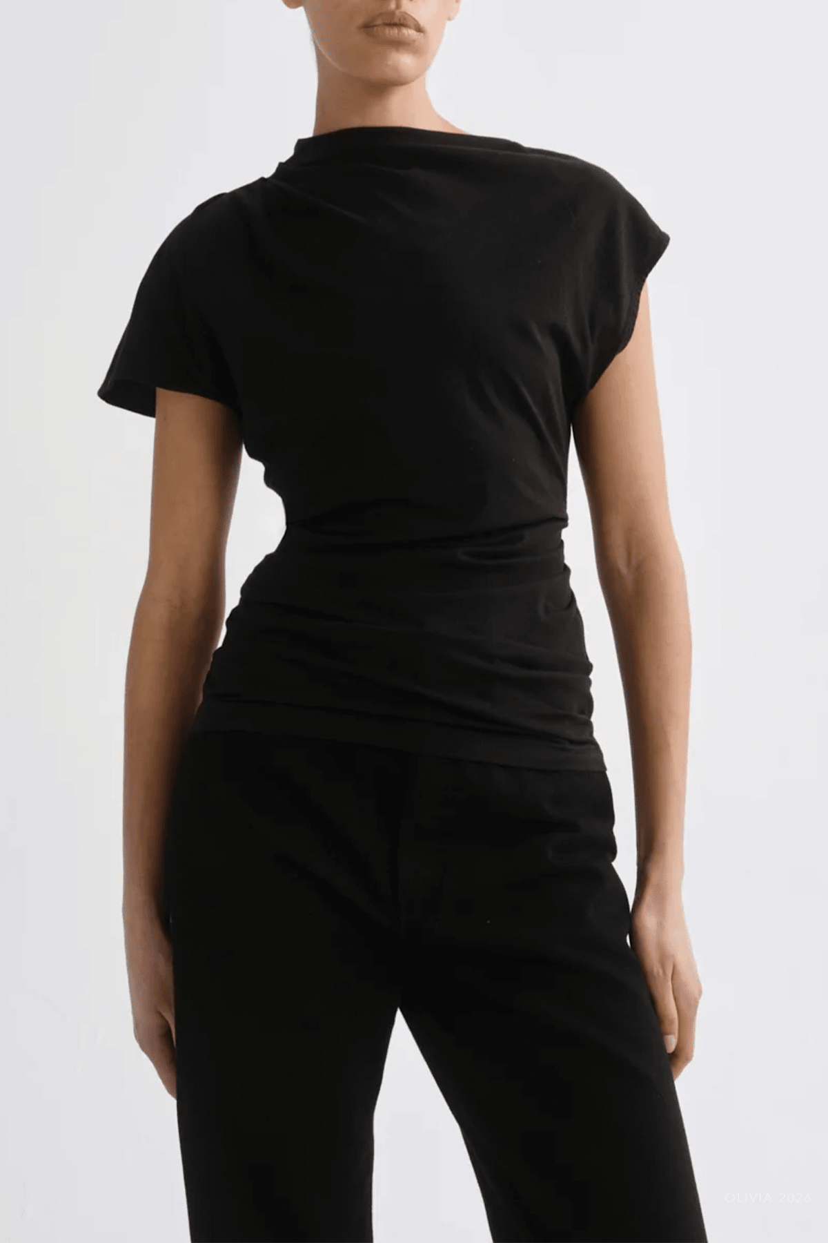 Beckly Tee in Black - shop-olivia.com