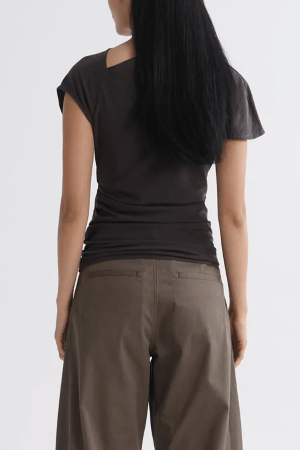 Beckly Tee in Forge - shop-olivia.com