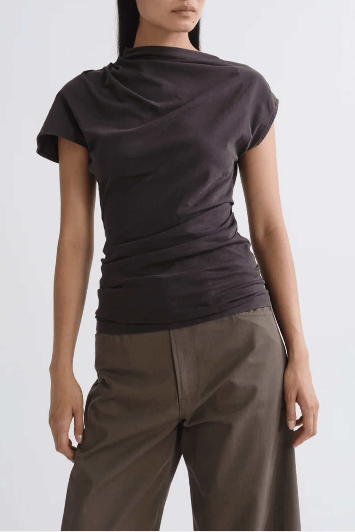 Beckly Tee in Forge - shop-olivia.com
