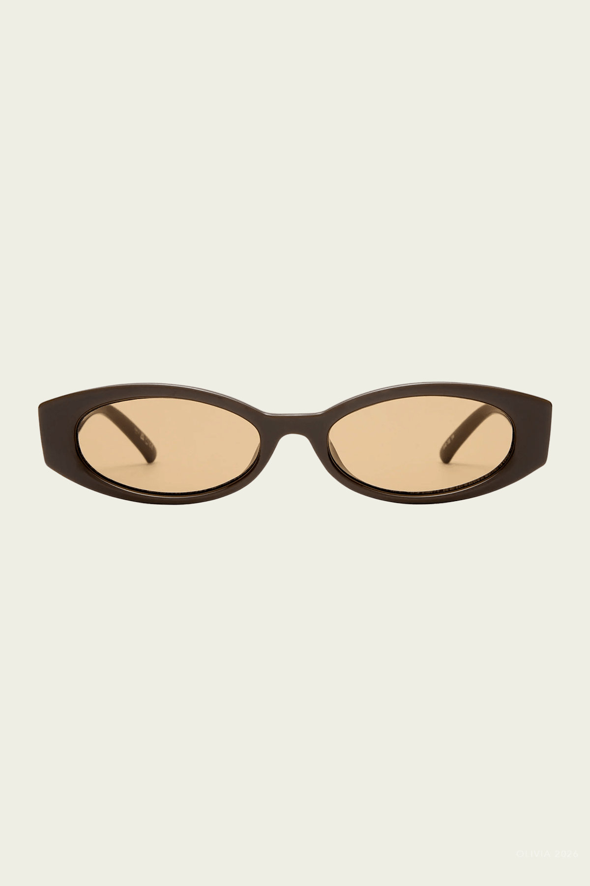 Belladonna Oval Sunglasses in Cocoa - shop-olivia.com