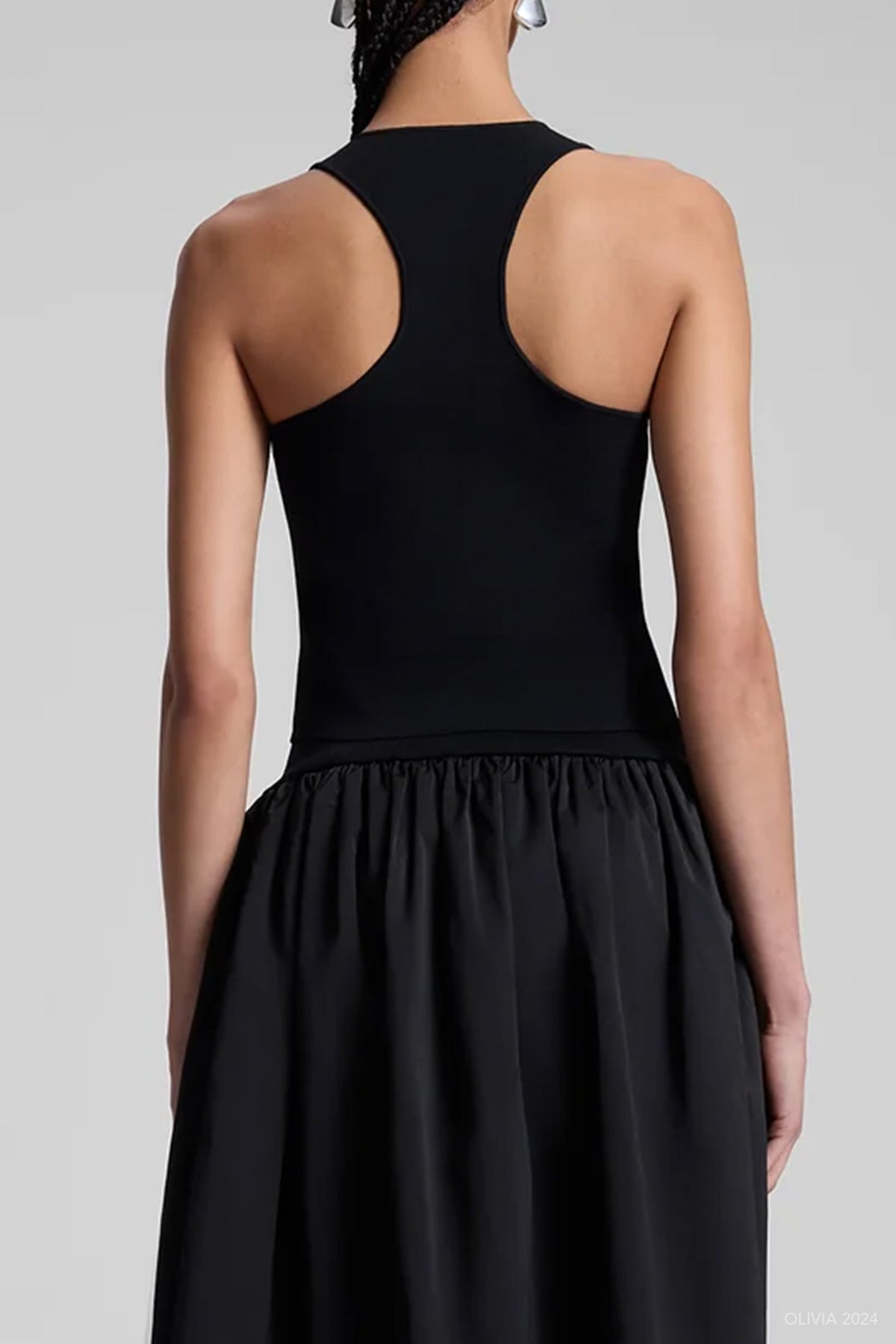 Belle Compact Knit Top in Black - shop - olivia.com