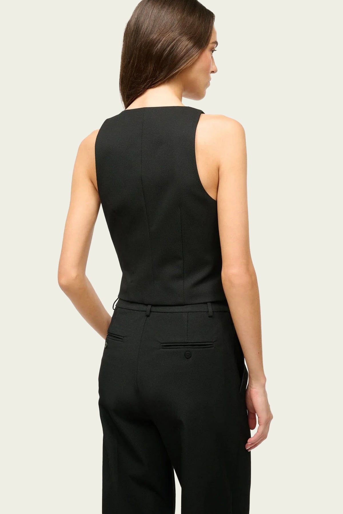 Bevel Top in Black - shop - olivia.com