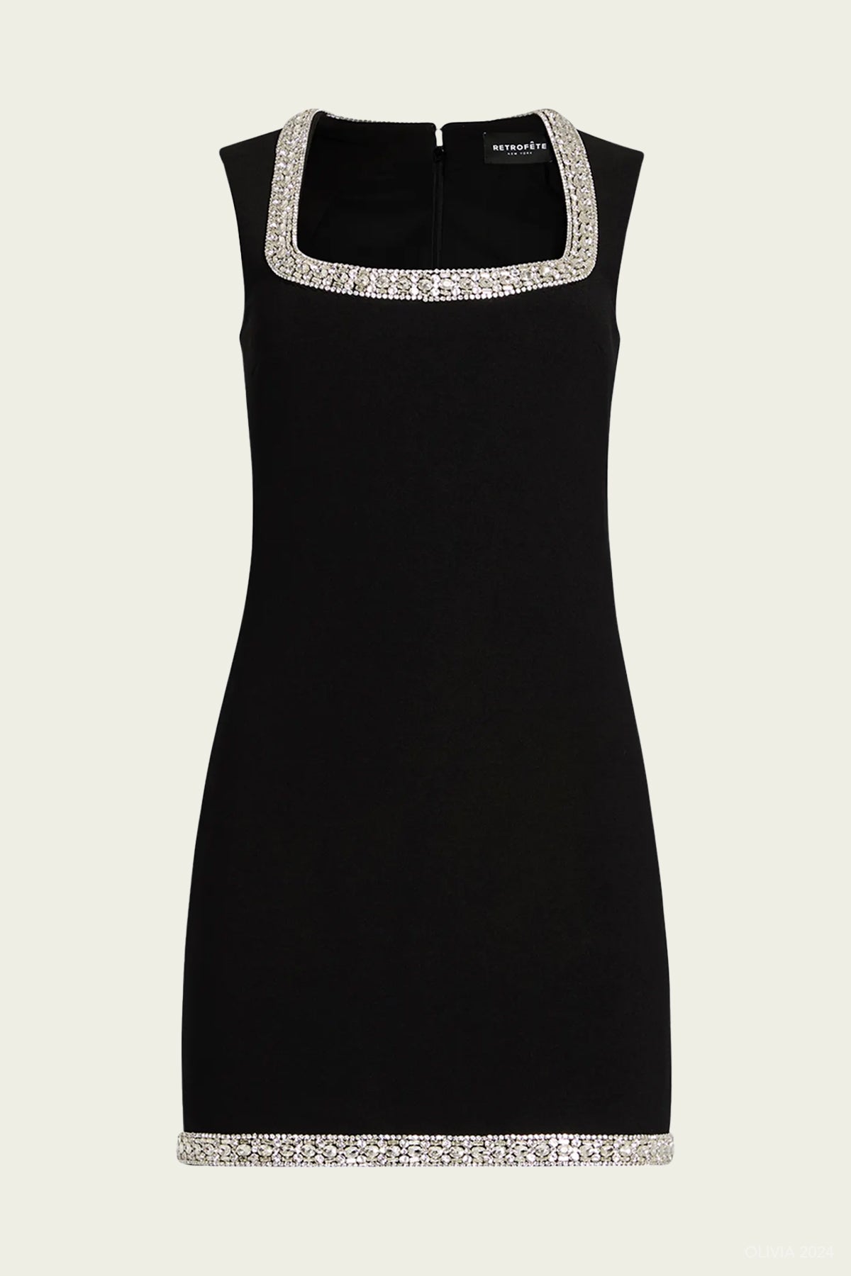 Bexley Embellished Mini Dress in Black - shop - olivia.com