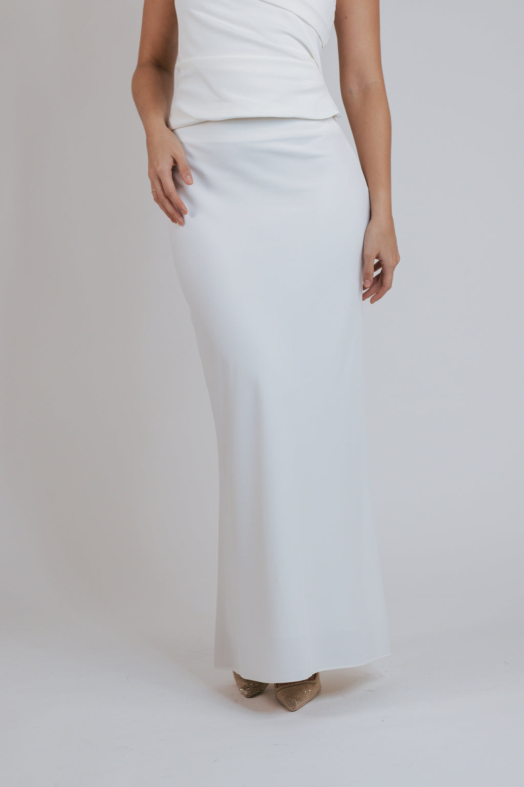 Bias Maxi Skirt Crepe