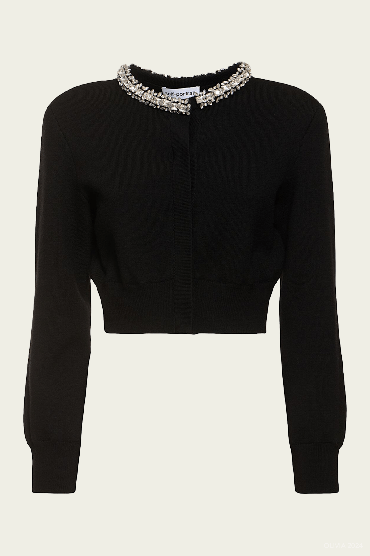 Black Embellished Cardigan - shop - olivia.com