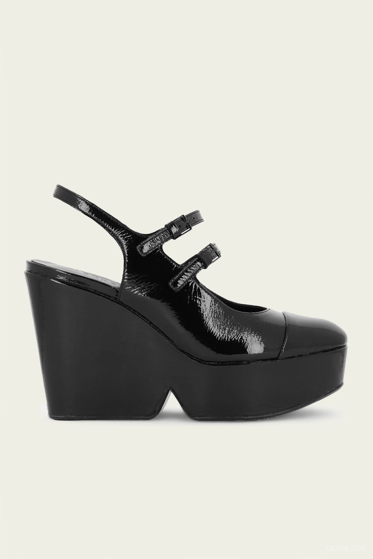 Bonita Wedge Pumps in Black - shop - olivia.com