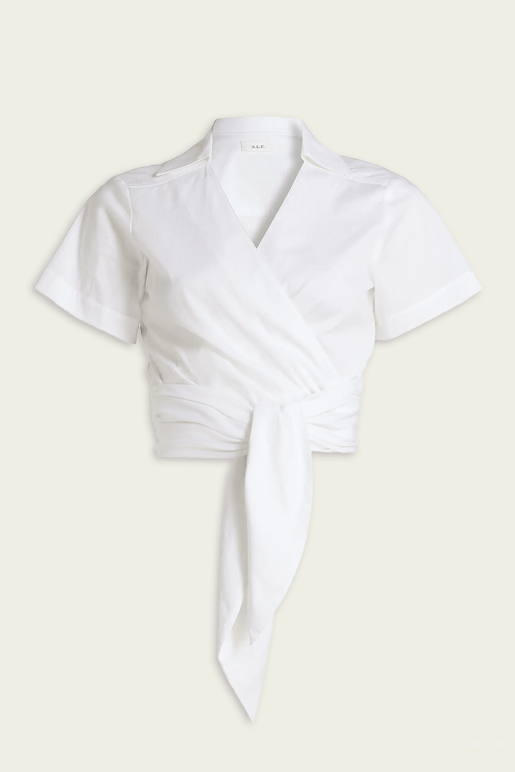 Brielle Cotton Wrap Top