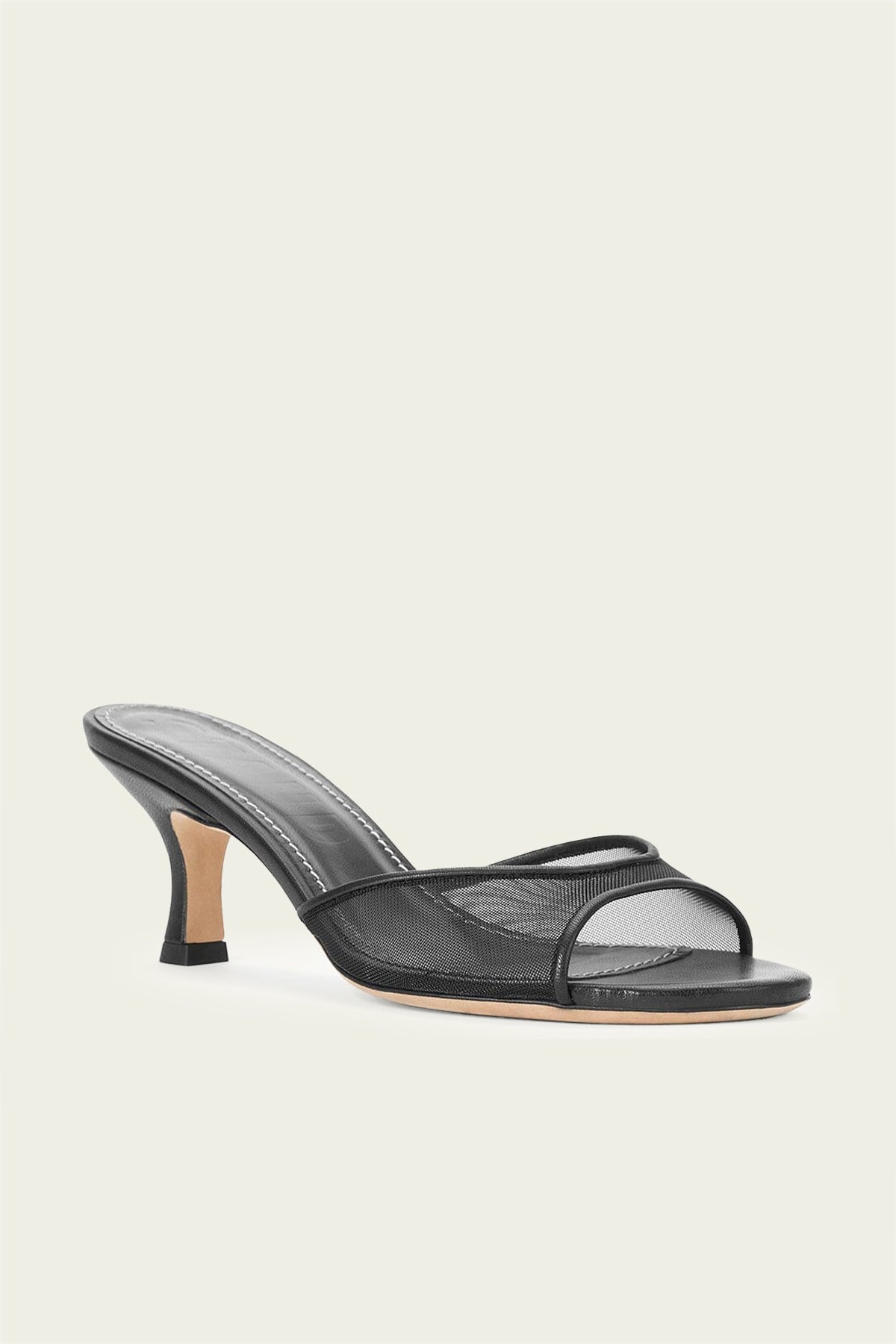 Brigitte Mule in Black Mesh - shop - olivia.com