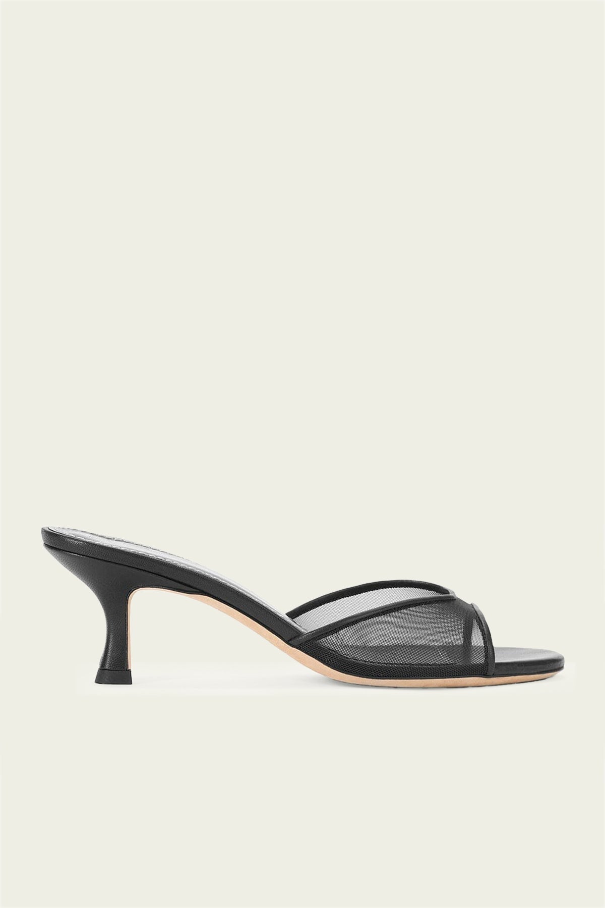 Brigitte Mule in Black Mesh - shop - olivia.com