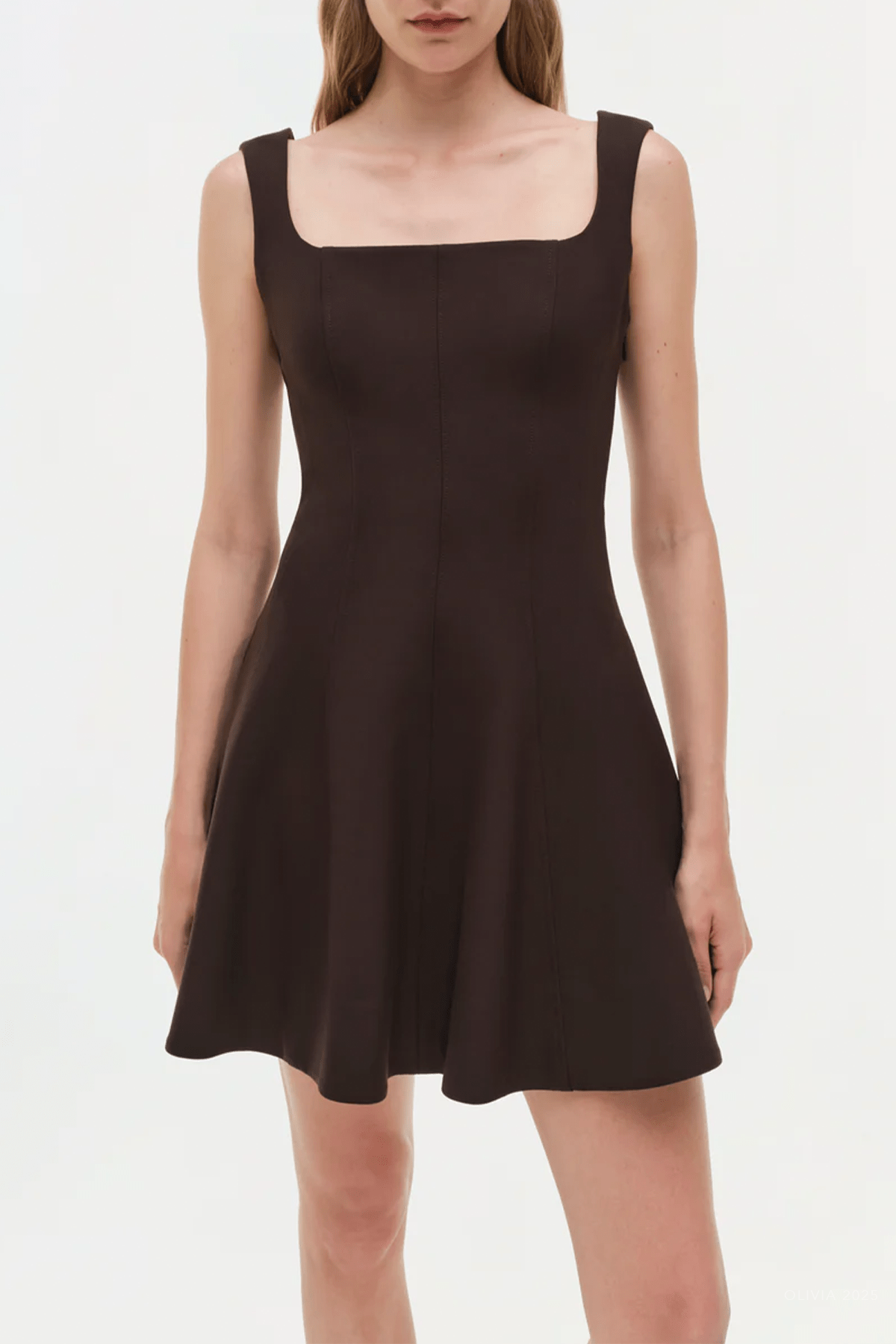 Bronte Mini Dress in Chocolate - shop - olivia.com