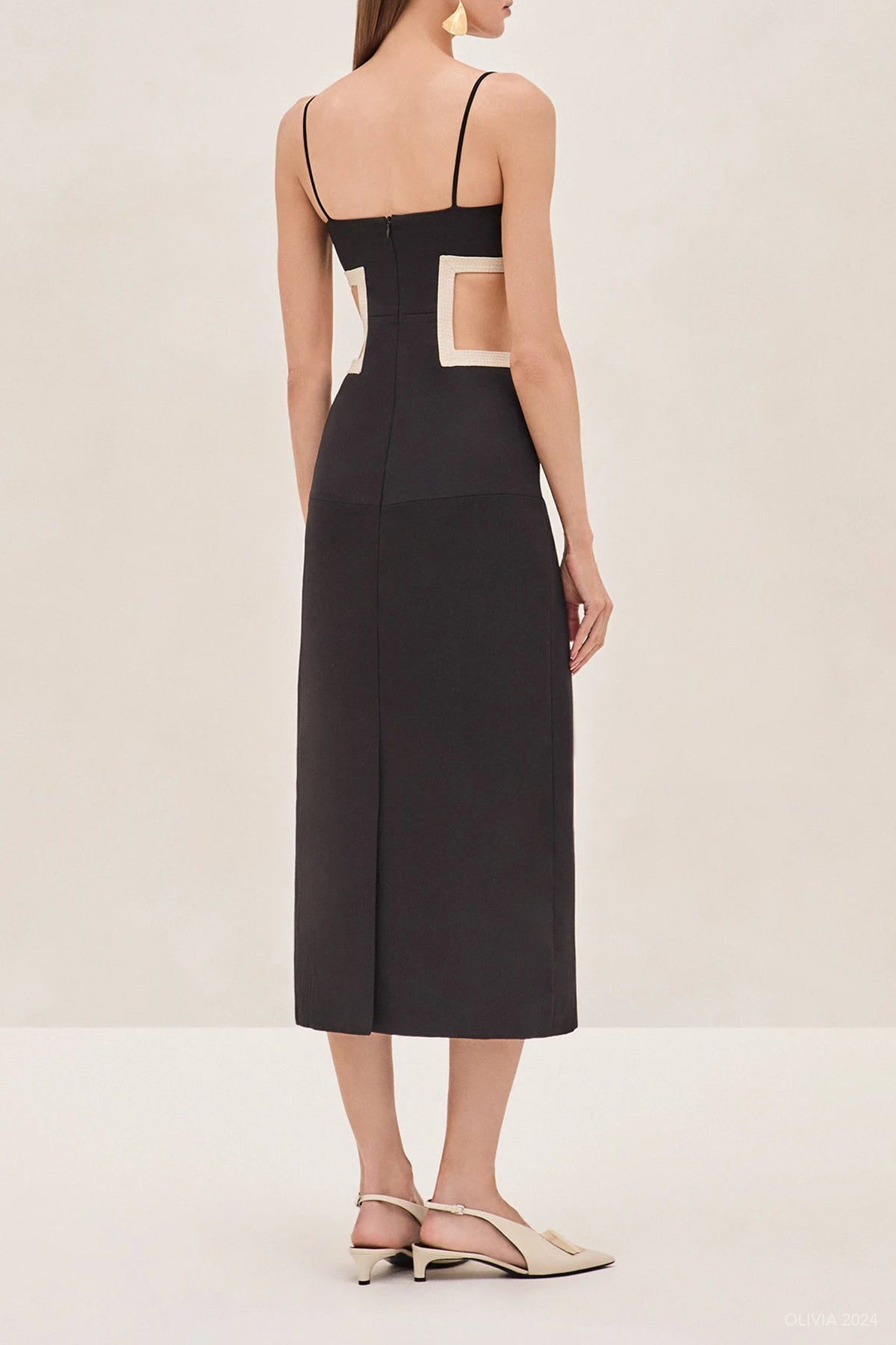 Brunetti Midi Dress In Black - shop - olivia.com