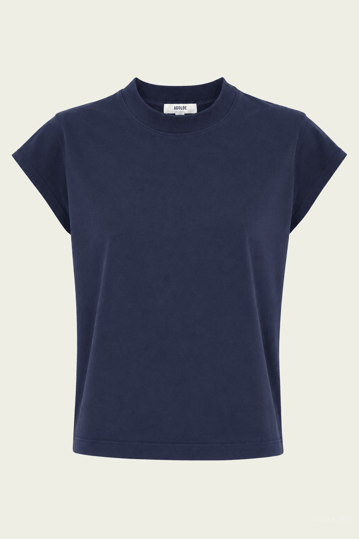 Bryce Cap-Sleeve Tee in Dark Teal - shop-olivia.com